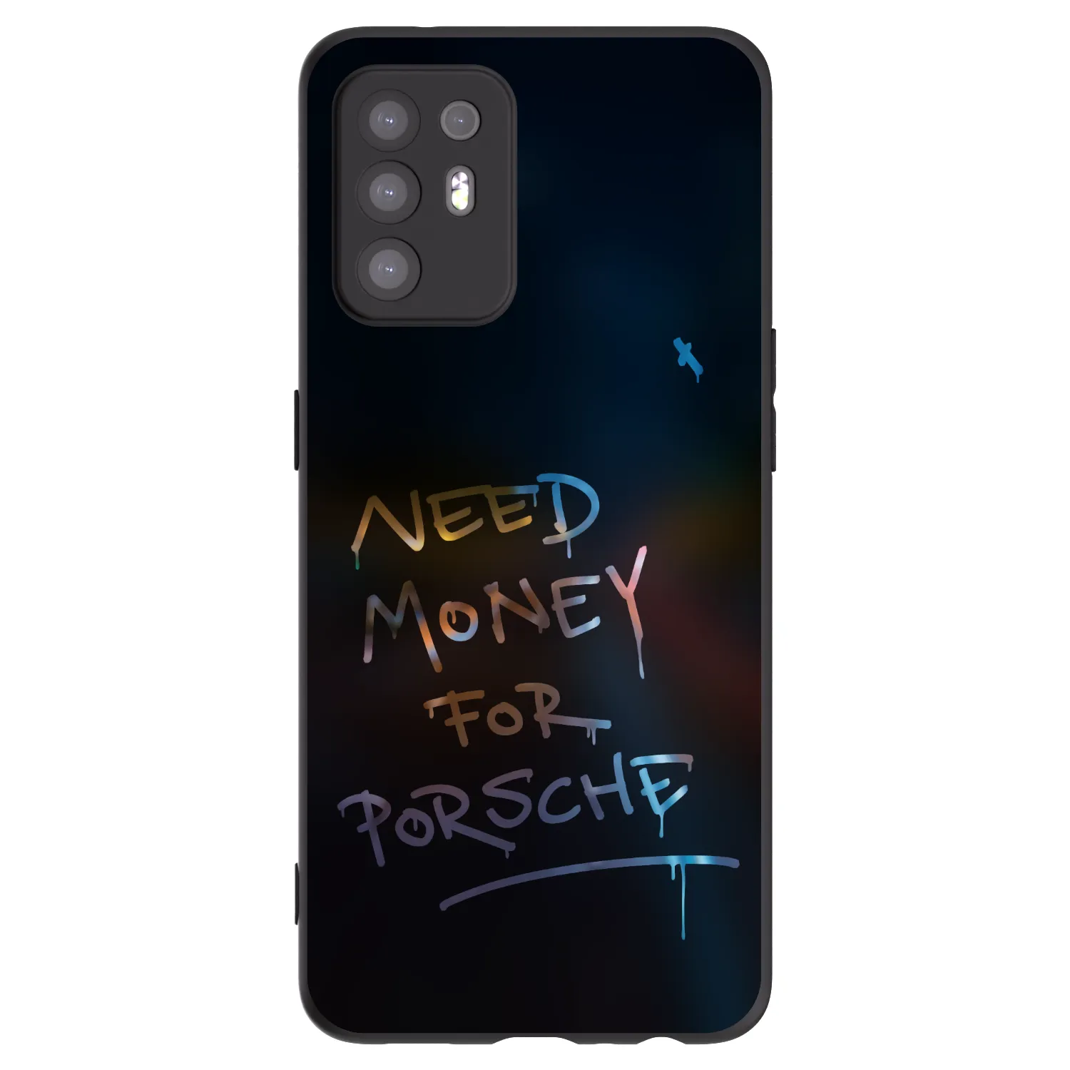 Picasee silikonový černý obal pro OPPO A94 5G - Neon Nights
