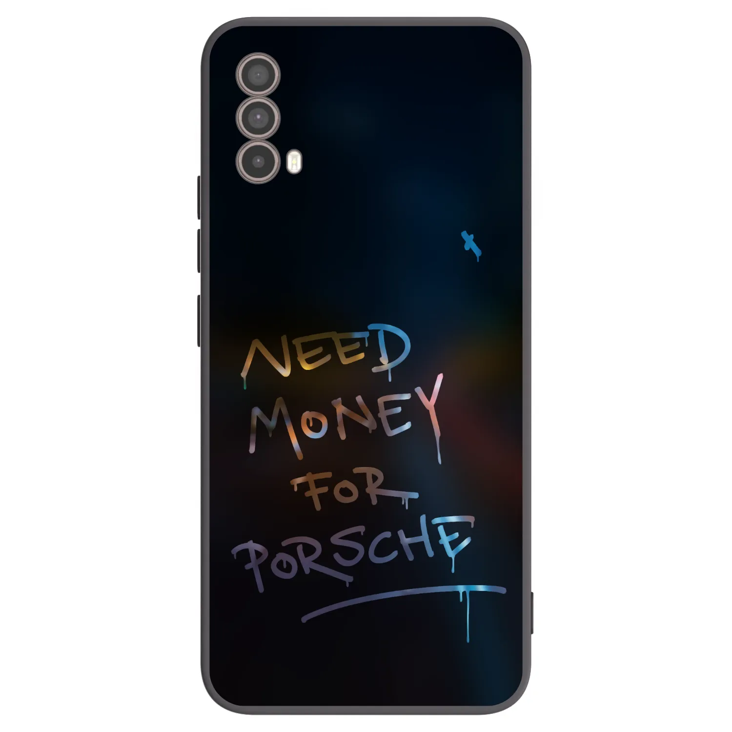 Picasee silikonový černý obal pro Motorola Moto E40 - Neon Nights
