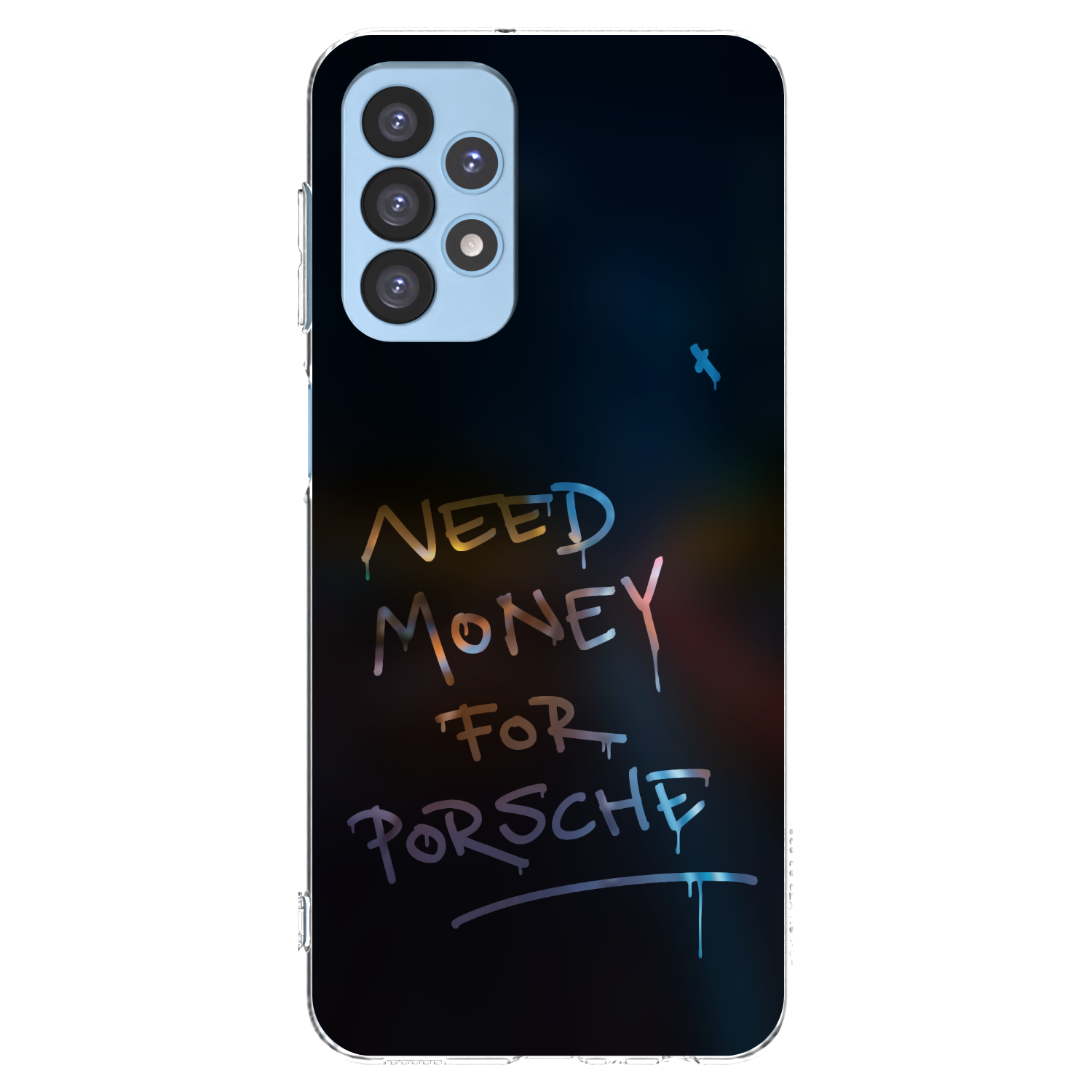 Picasee silikonový průhledný obal pro Samsung Galaxy A23 A235F 4G - Neon Nights