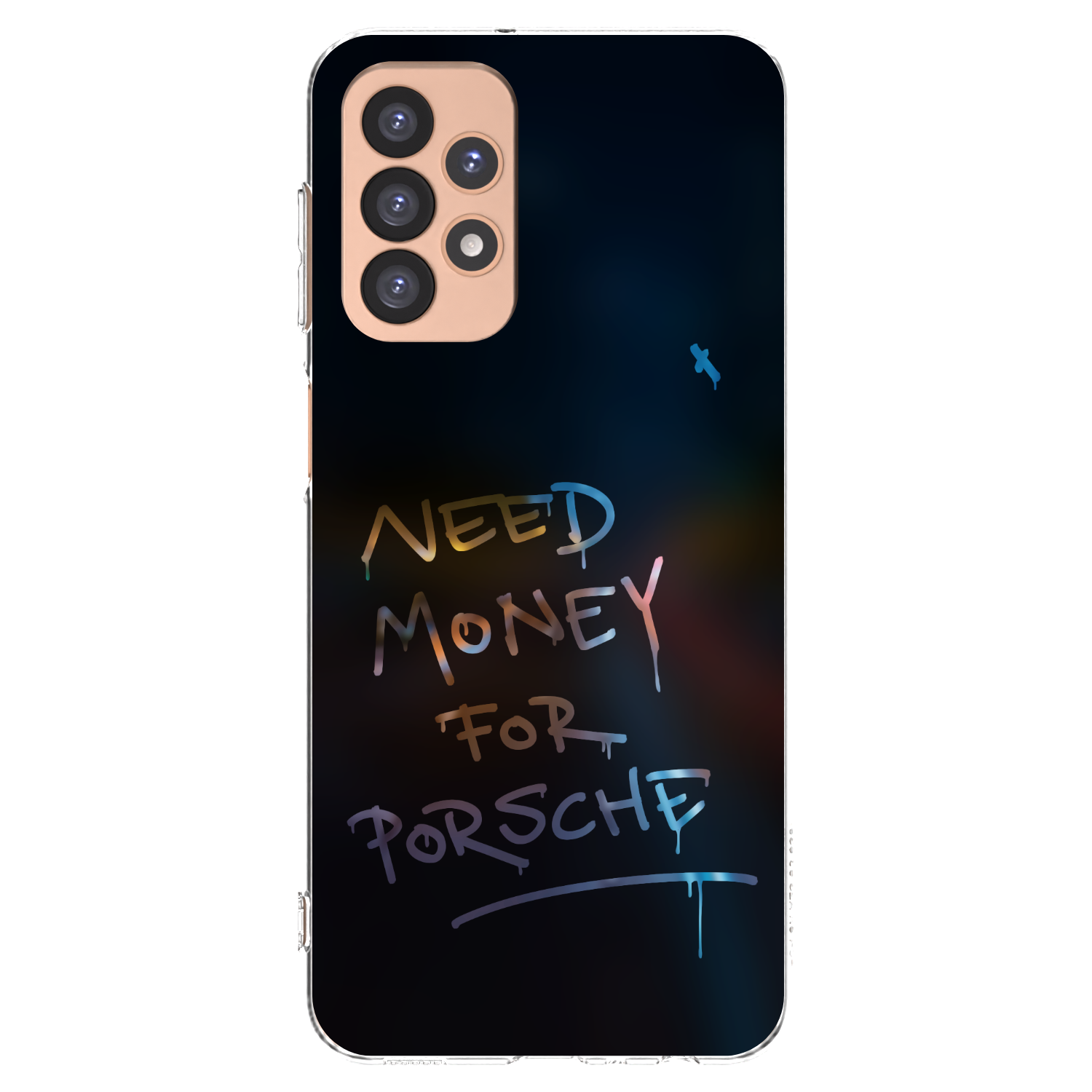 Picasee silikonový průhledný obal pro Samsung Galaxy A23 A236B 5G - Neon Nights