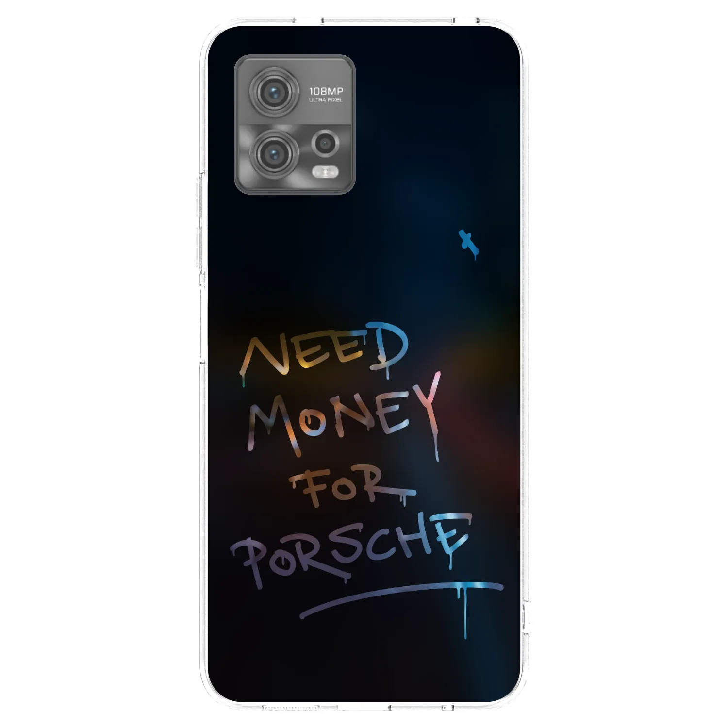 Picasee silikonový průhledný obal pro Motorola Moto G72 - Neon Nights