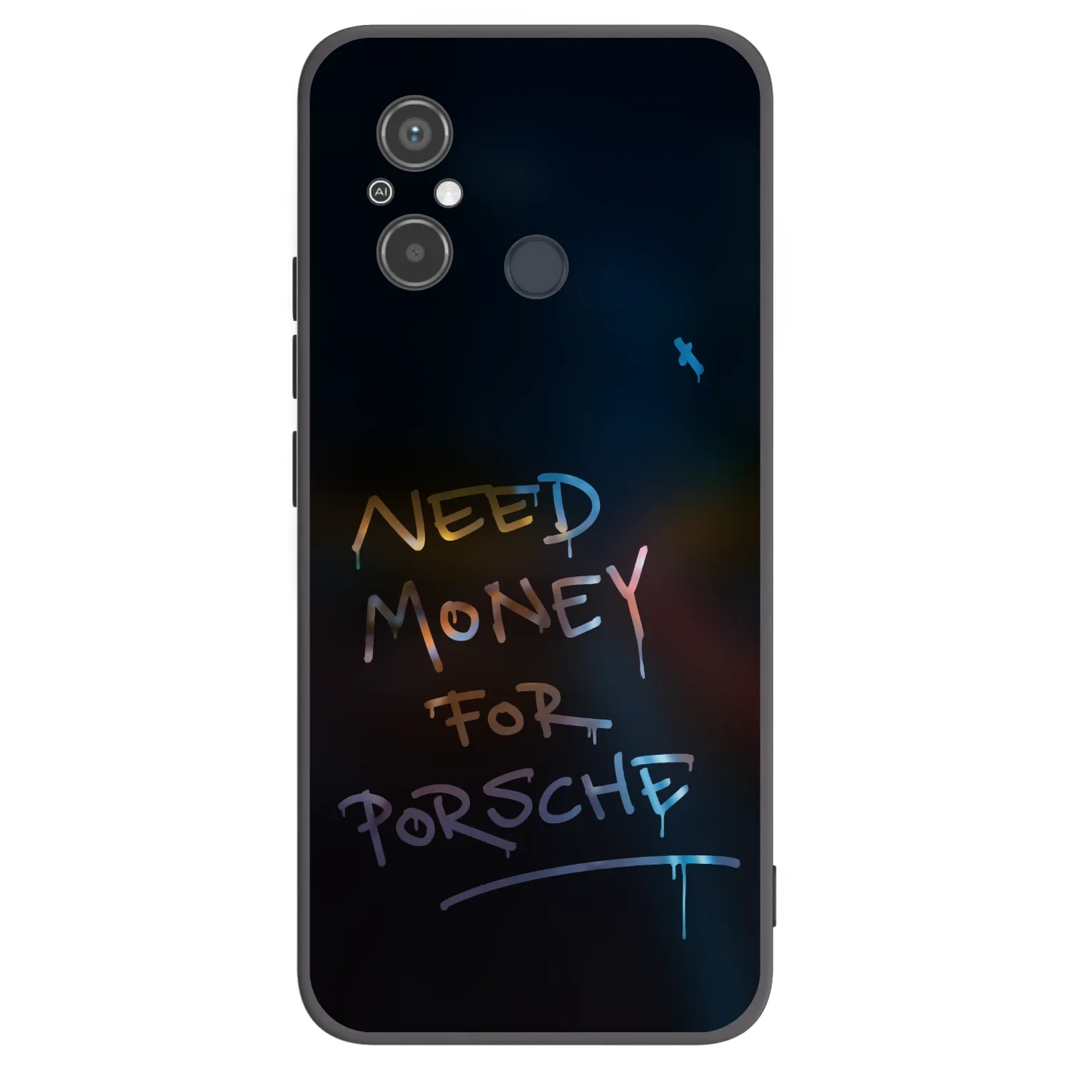 Picasee silikonový černý obal pro Xiaomi Redmi 12C - Neon Nights