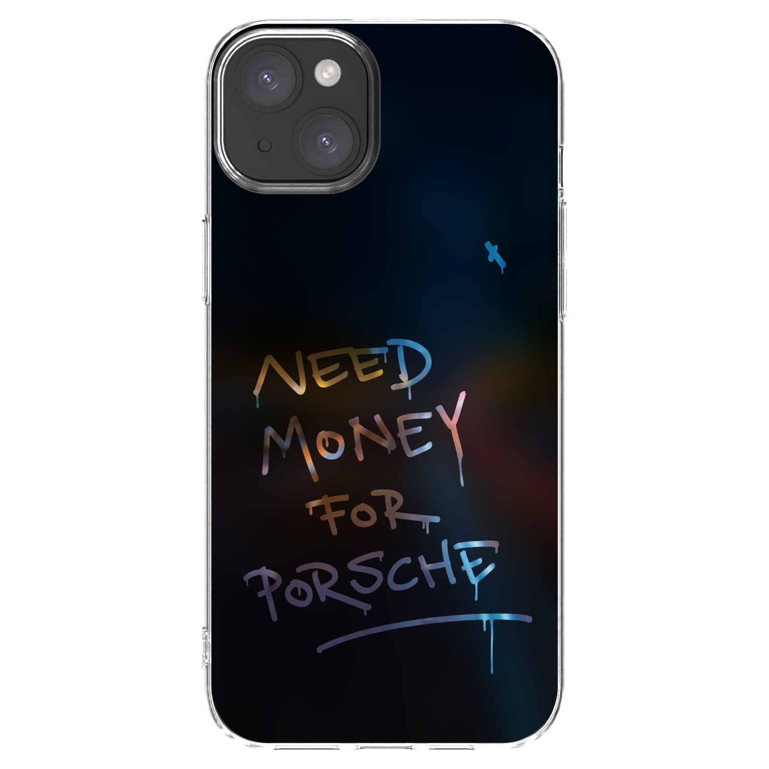 Picasee silikonový průhledný obal pro Apple iPhone 15 Plus - Neon Nights
