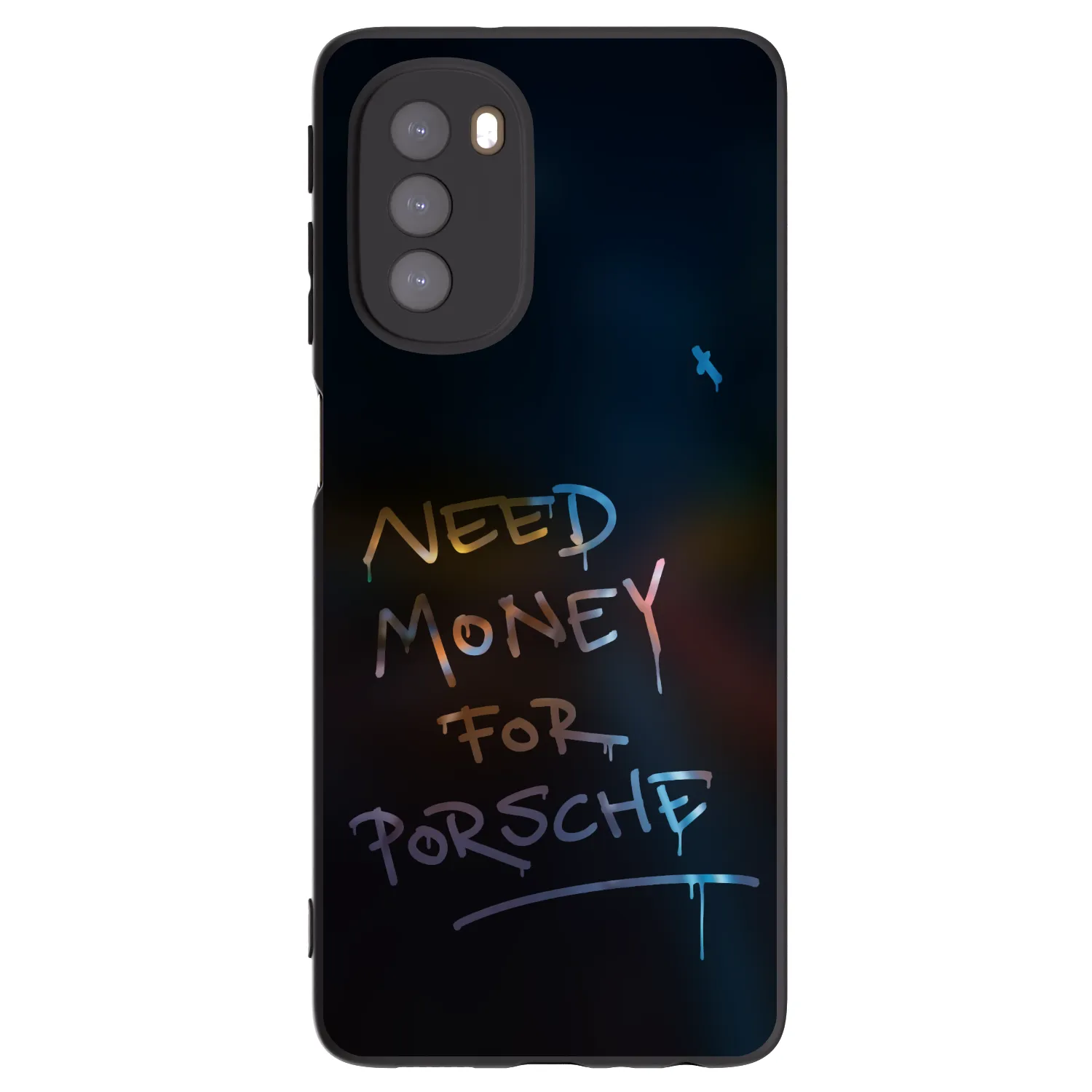 Picasee silikonový černý obal pro Motorola Moto G51 - Neon Nights
