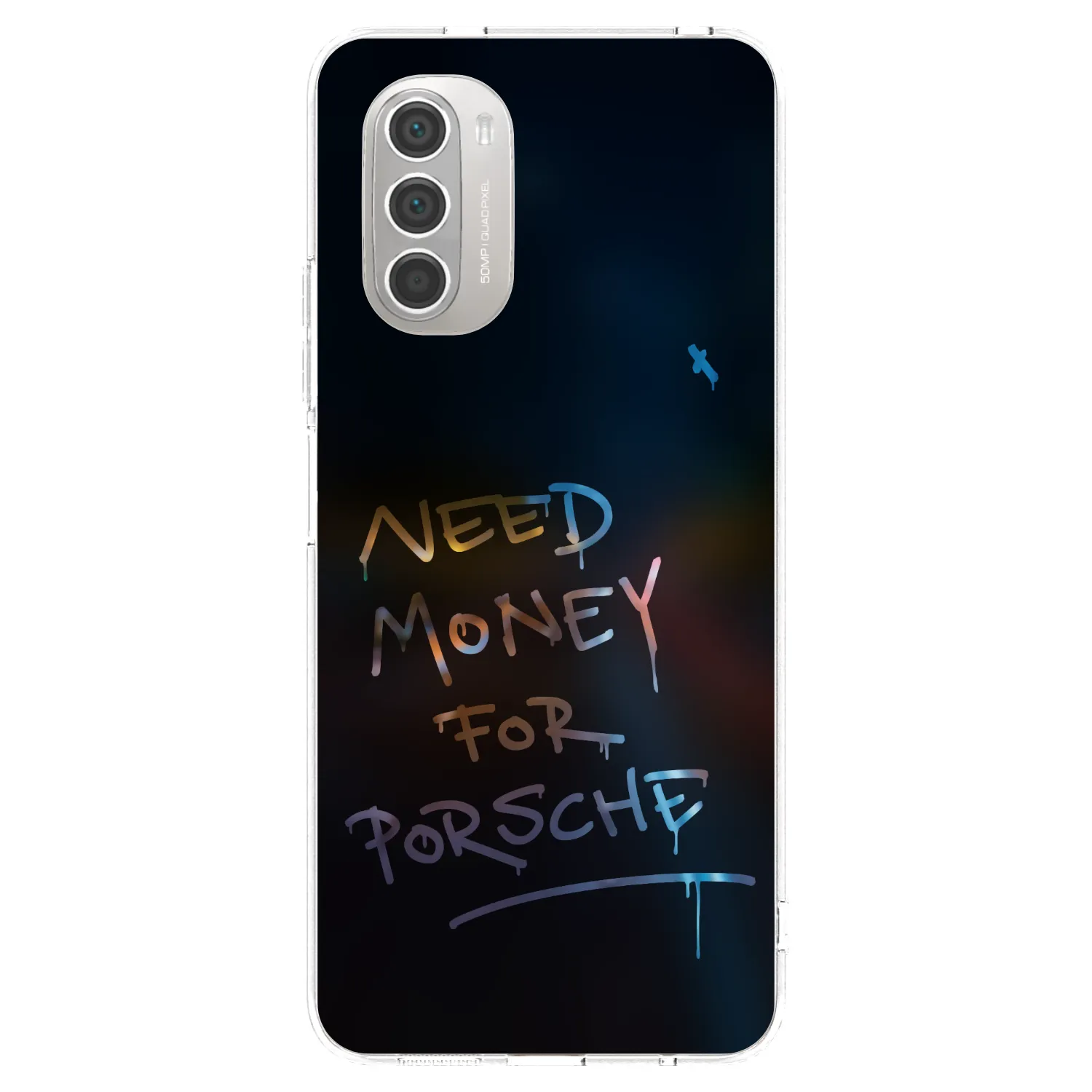 Picasee silikonový průhledný obal pro Motorola Moto G51 - Neon Nights