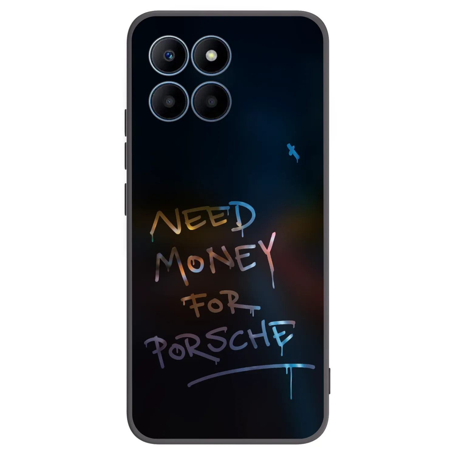Picasee silikonový černý obal pro Honor 70 Lite - Neon Nights