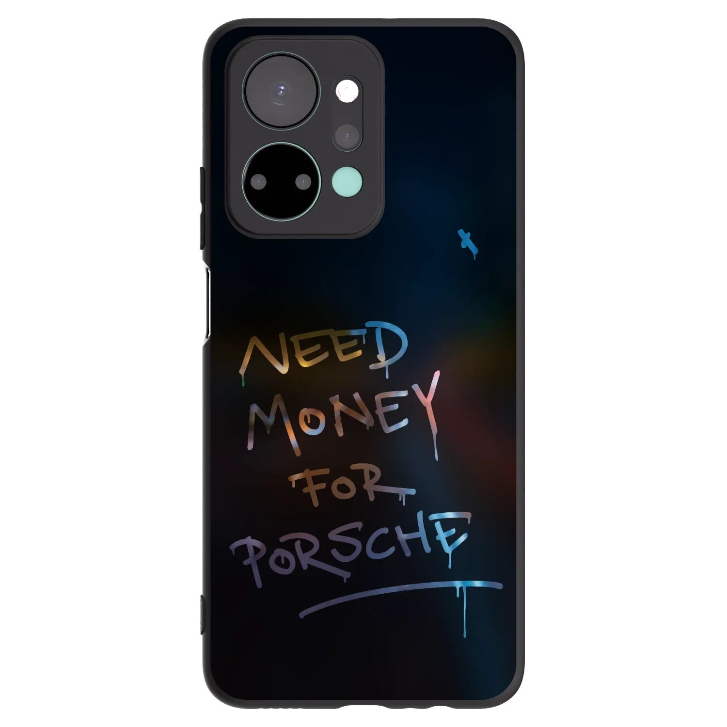 Picasee silikonový černý obal pro Honor X7a - Neon Nights