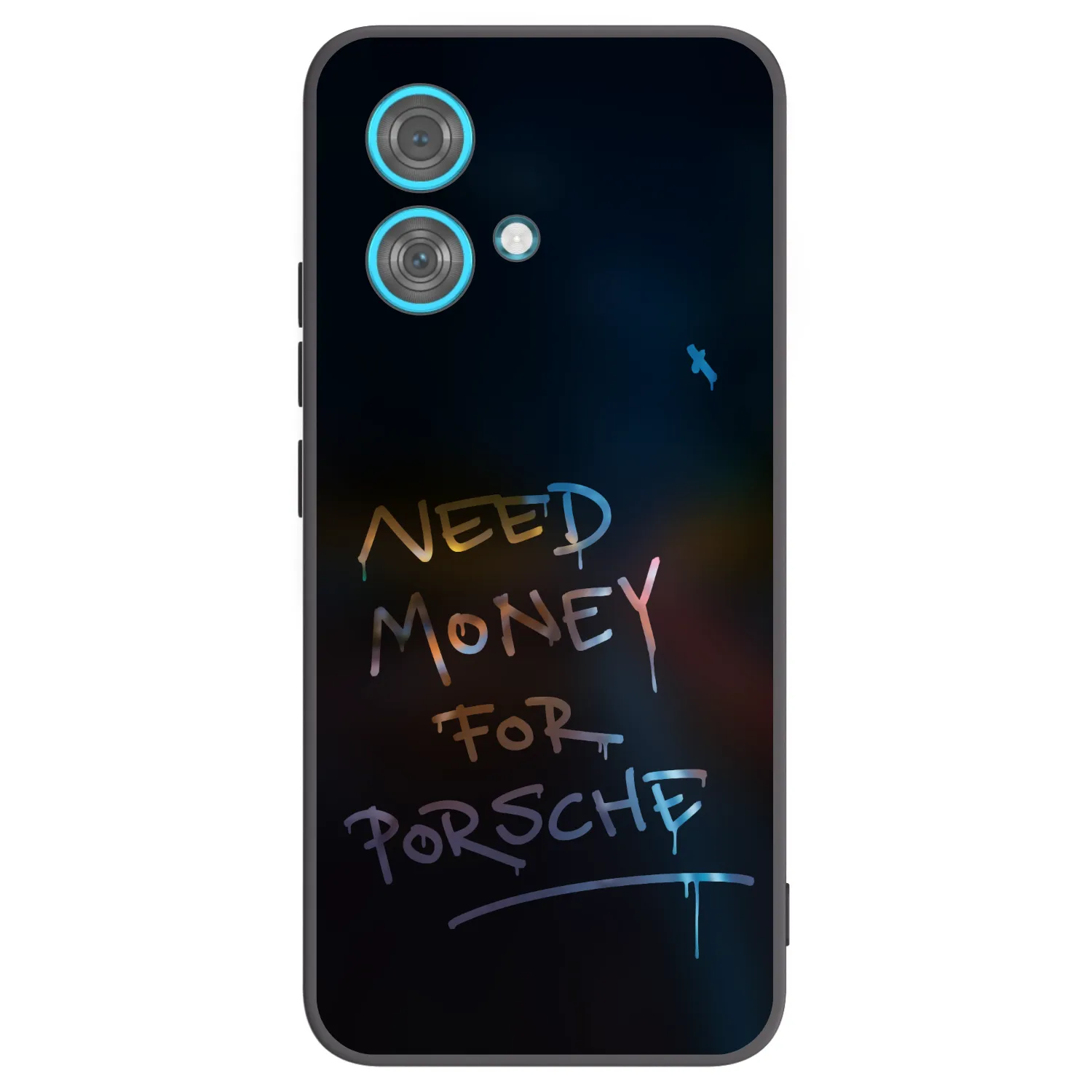 Picasee silikonový černý obal pro Motorola Edge 40 Neo - Neon Nights