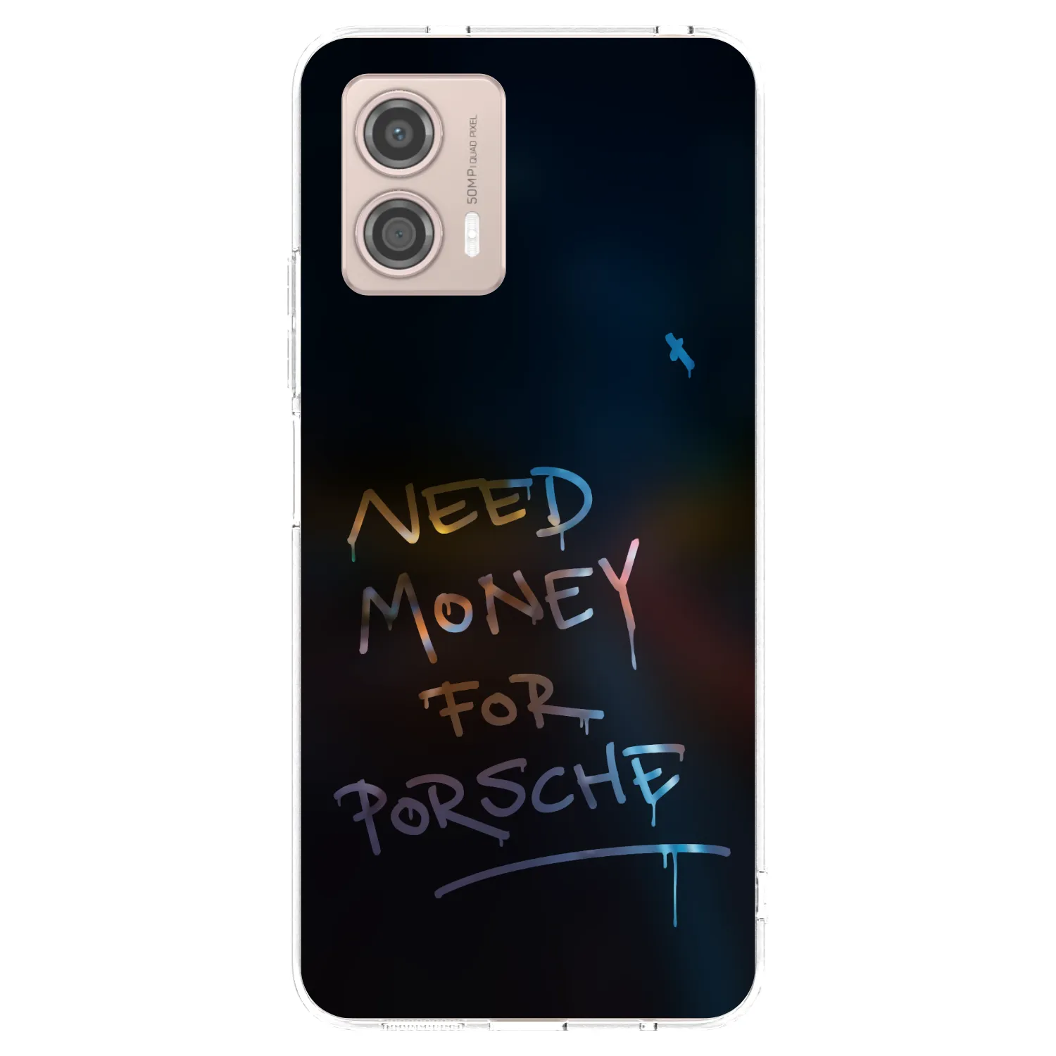 Picasee silikonový průhledný obal pro Motorola Moto G53 5G - Neon Nights