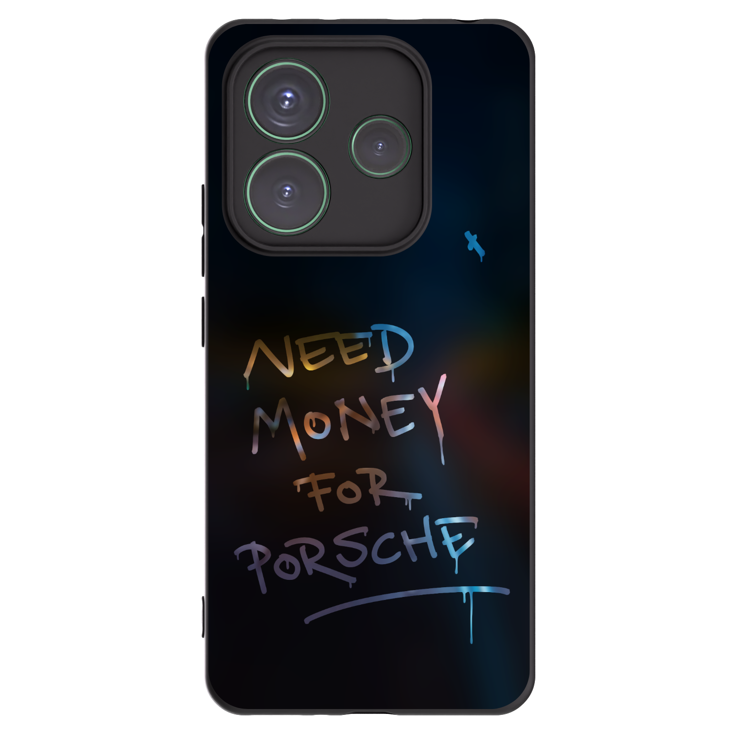 Picasee silikonový černý obal pro Xiaomi Redmi Note 14 5G - Neon Nights