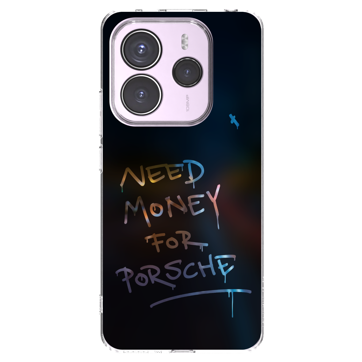 Picasee silikonový průhledný obal pro Xiaomi Redmi Note 14 5G - Neon Nights
