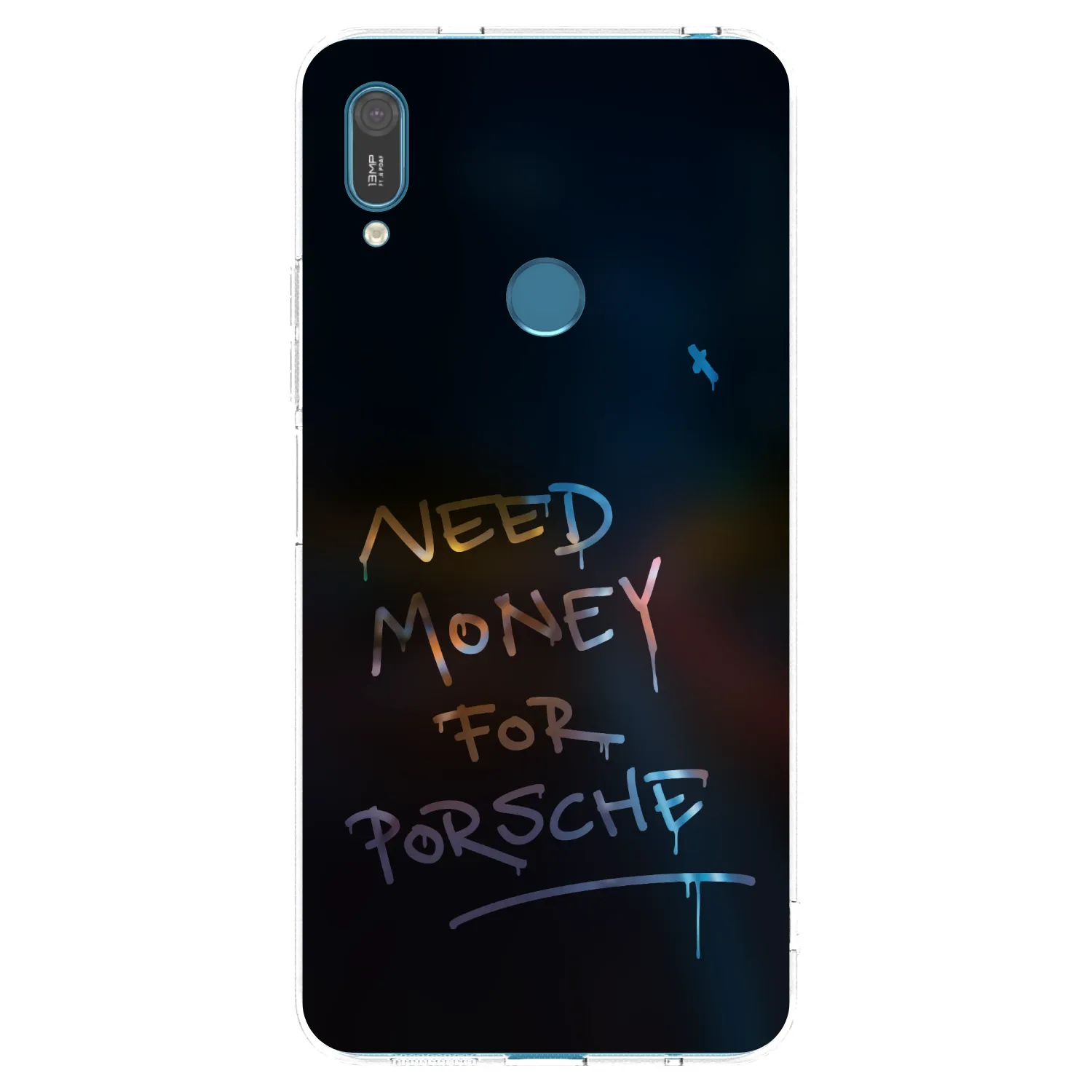 Picasee silikonový průhledný obal pro Huawei Y7 2019 - Neon Nights