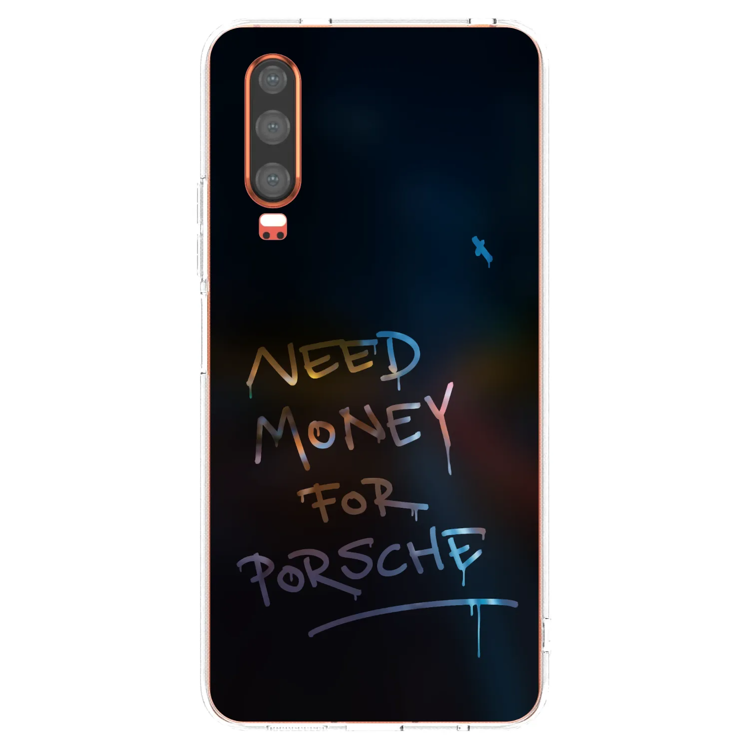 Picasee silikonový průhledný obal pro Huawei P30 - Neon Nights
