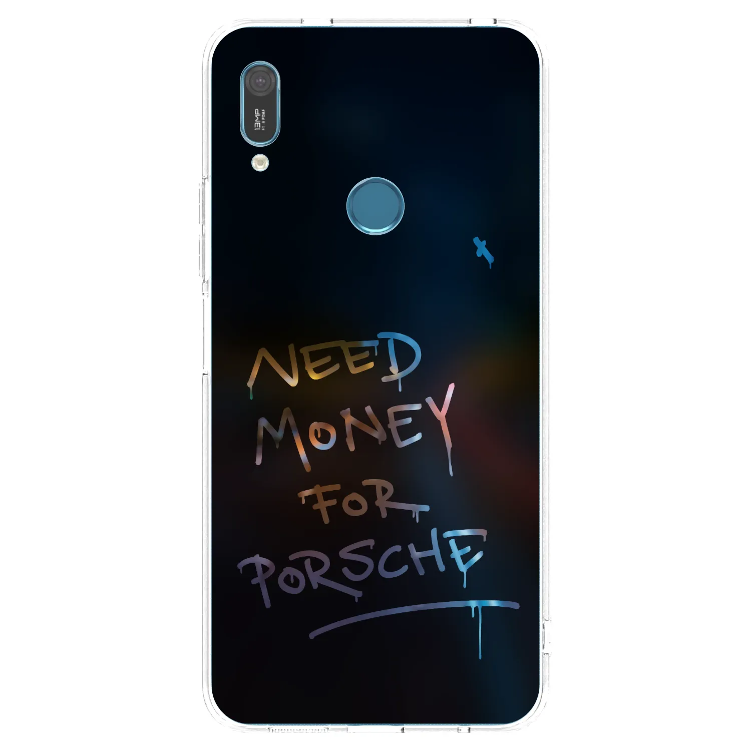 Picasee silikonový průhledný obal pro Huawei Y6 2019 - Neon Nights
