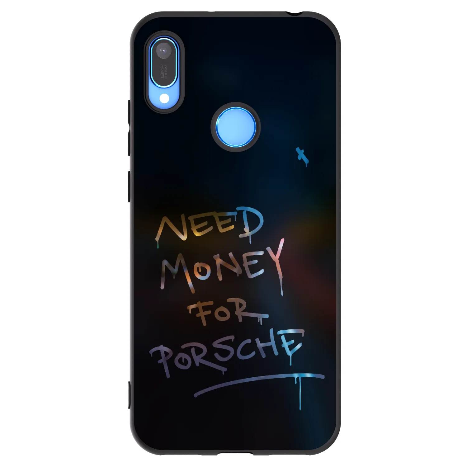 Picasee silikonový černý obal pro Huawei Y6 2019 - Neon Nights