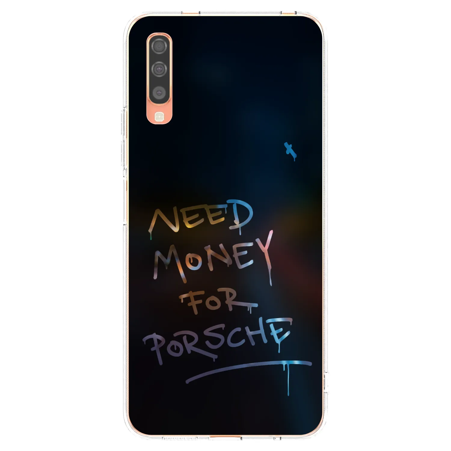 Picasee silikonový průhledný obal pro Samsung Galaxy A70 A705F - Neon Nights