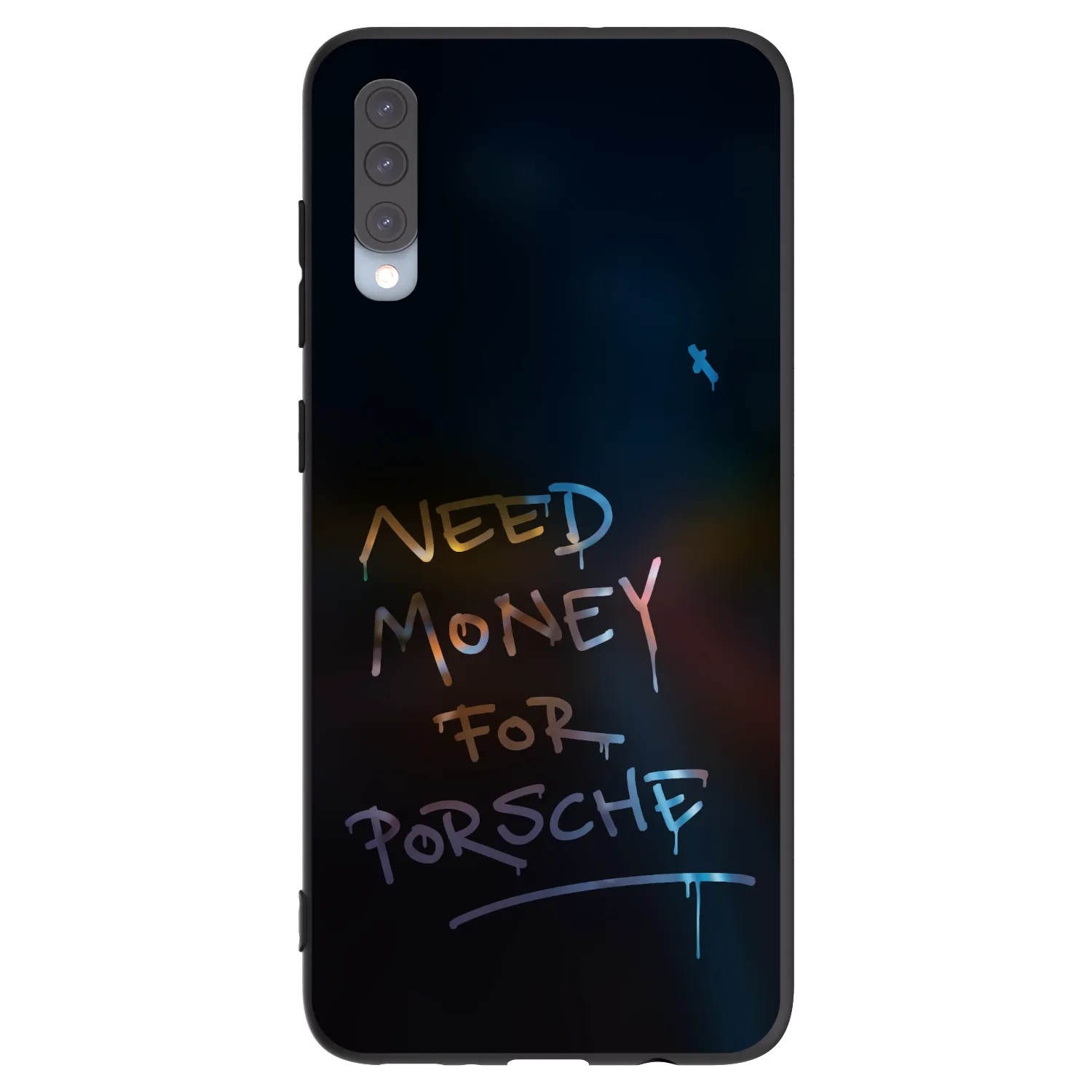 Picasee silikonový černý obal pro Samsung Galaxy A70 A705F - Neon Nights