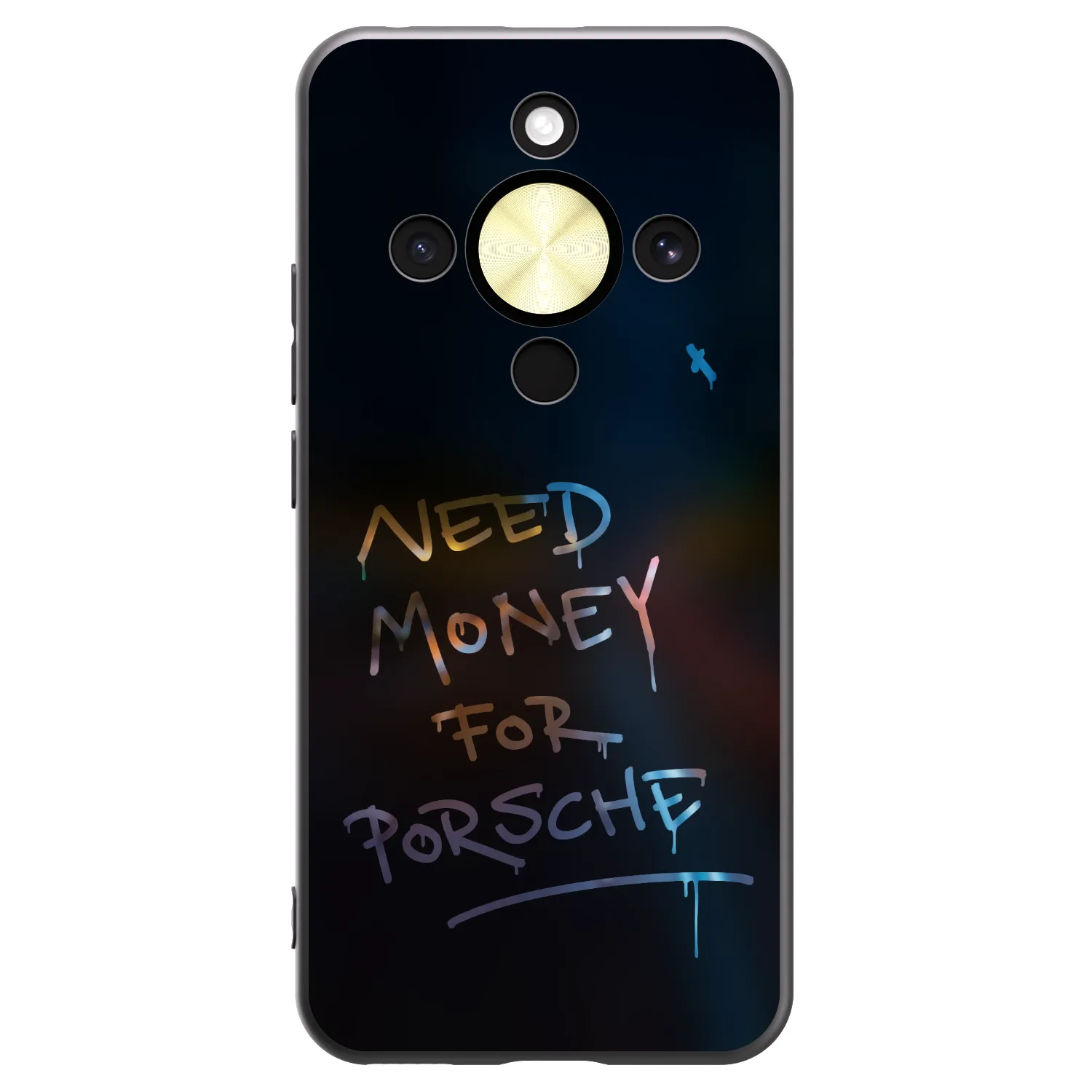 Picasee silikonový černý obal pro Honor Magic8 Lite 5G - Neon Nights