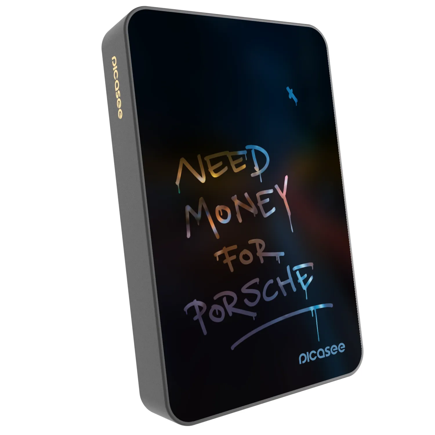 Picasee Powerbanka s MagSafe 10 000 mAh Šedá - Neon Nights