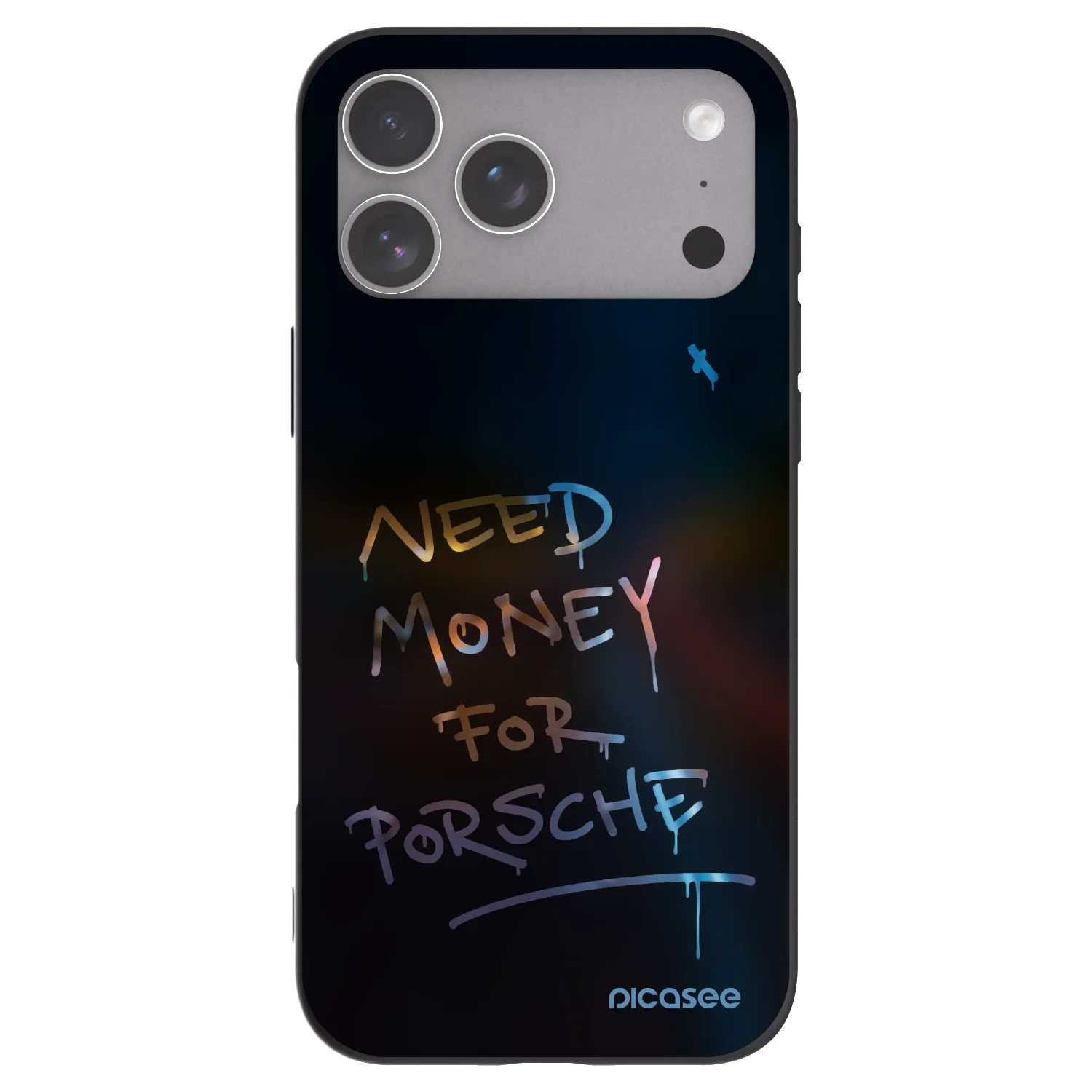 Picasee silikonový černý obal pro Apple iPhone 18 Pro Max - Neon Nights