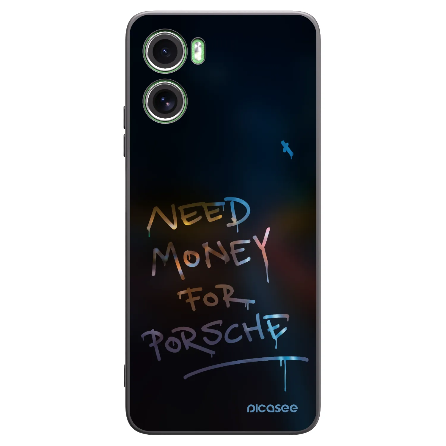 Picasee silikonový černý obal pro Motorola Moto G06 - Neon Nights