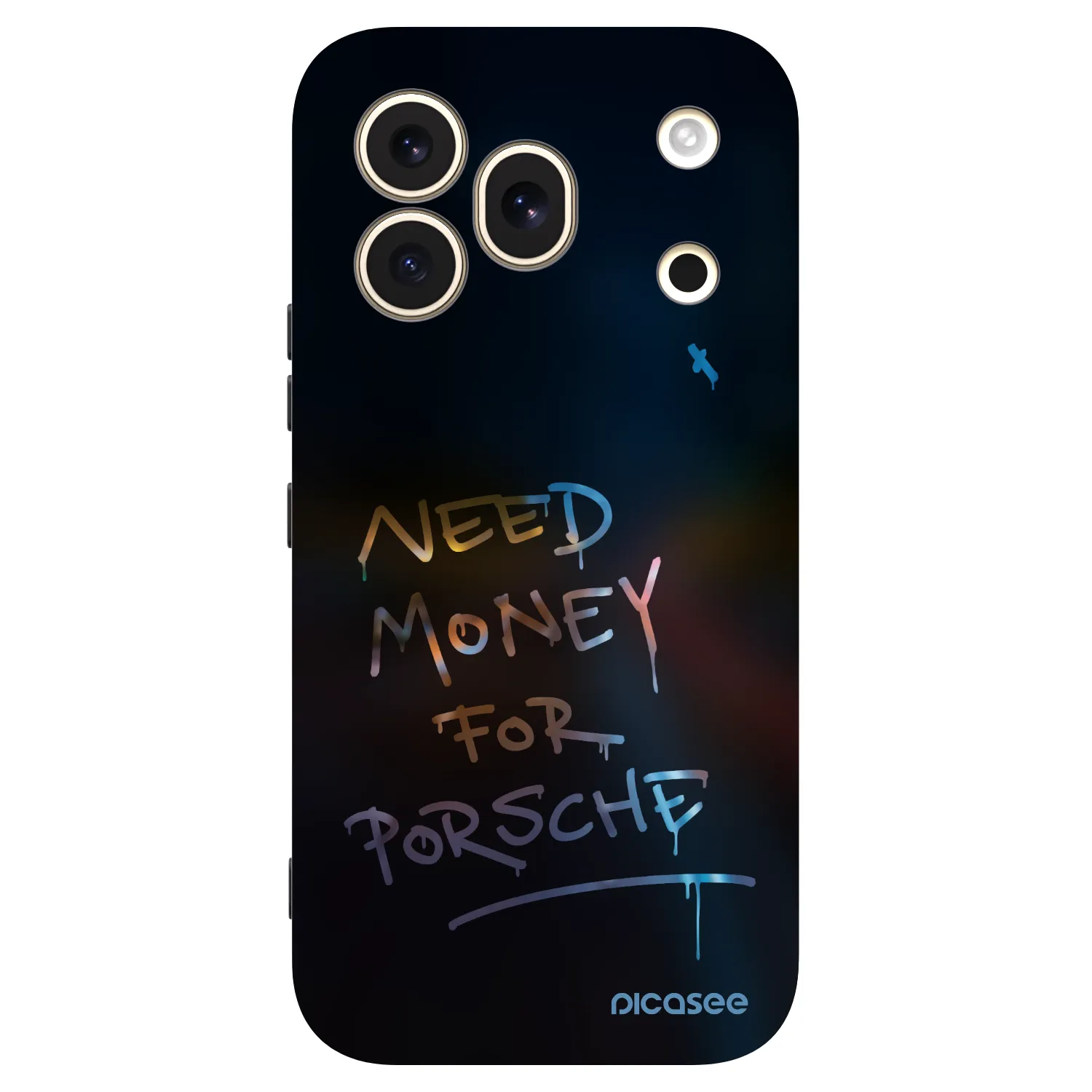 Picasee silikonový černý obal pro Honor 600 Pro - Neon Nights