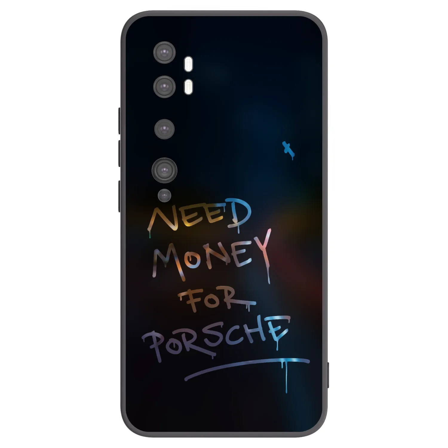 Picasee silikonový černý obal pro Xiaomi Mi Note 10 (Pro) - Neon Nights