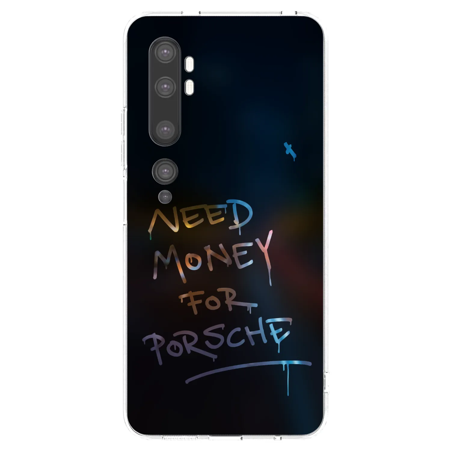 Picasee silikonový průhledný obal pro Xiaomi Mi Note 10 (Pro) - Neon Nights