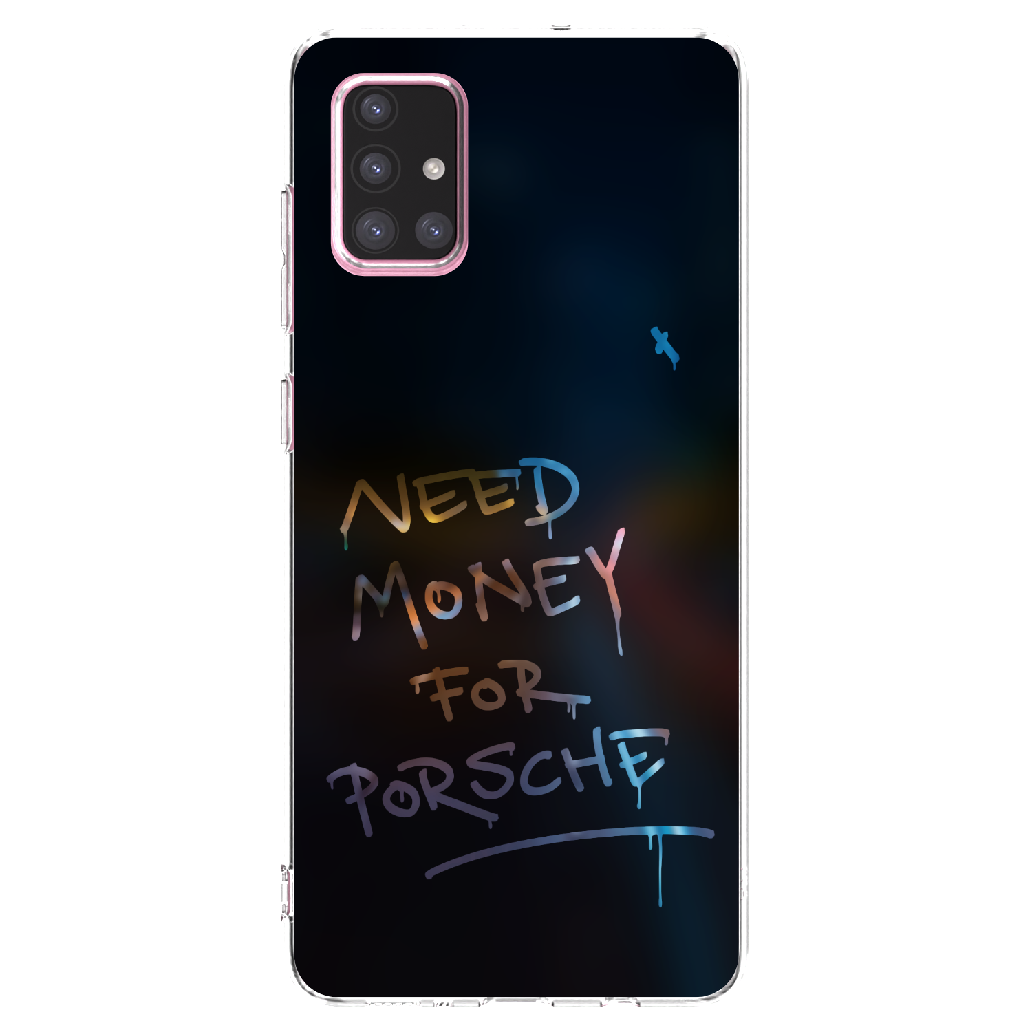 Picasee silikonový průhledný obal pro Samsung Galaxy A71 A715F - Neon Nights