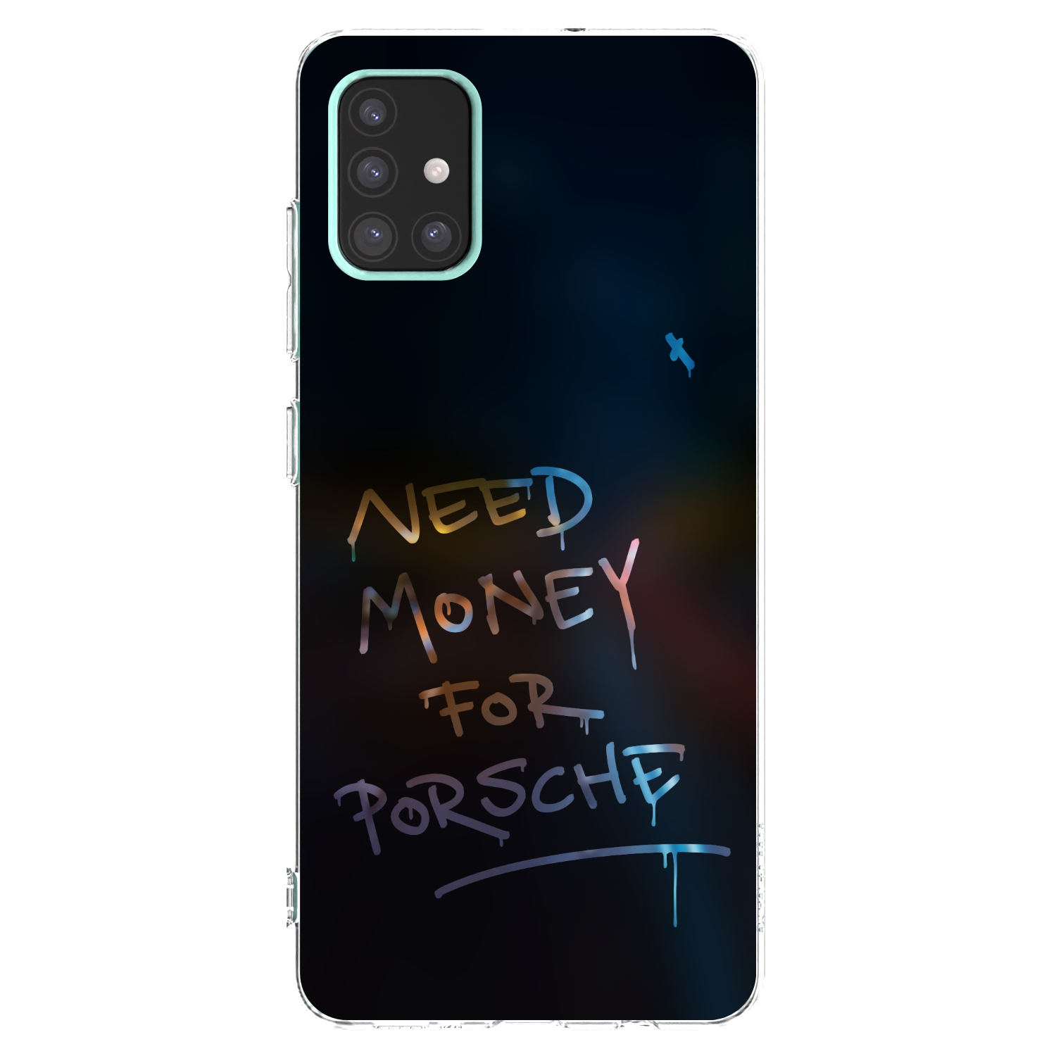 Picasee silikonový průhledný obal pro Samsung Galaxy A51 A515F - Neon Nights