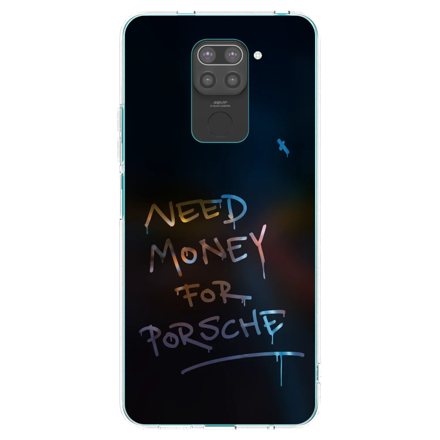 Picasee silikonový černý obal pro Xiaomi Redmi Note 9 - Neon Nights