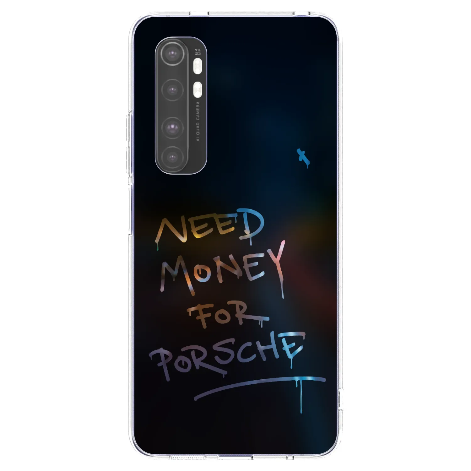 Picasee silikonový průhledný obal pro Xiaomi Mi Note 10 Lite - Neon Nights