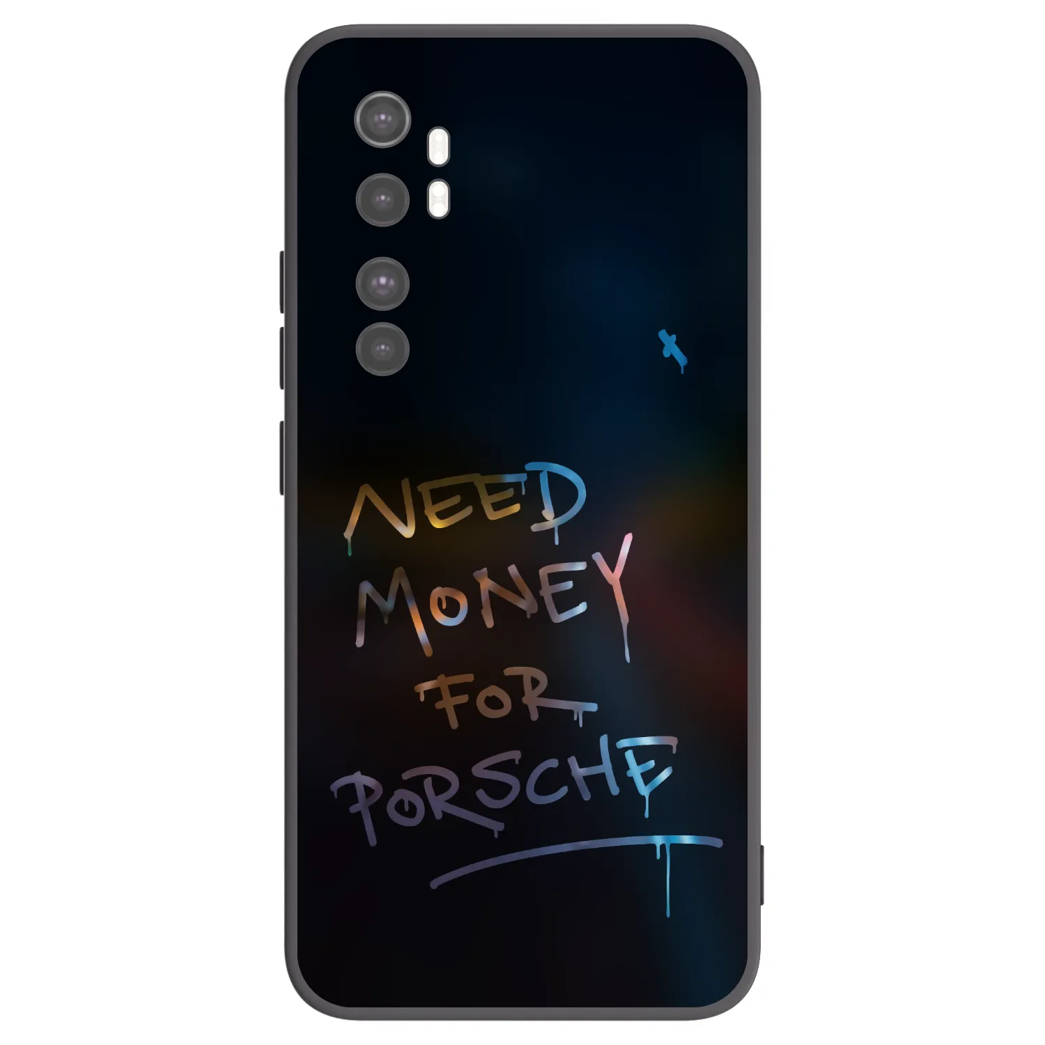 Picasee silikonový černý obal pro Xiaomi Mi Note 10 Lite - Neon Nights