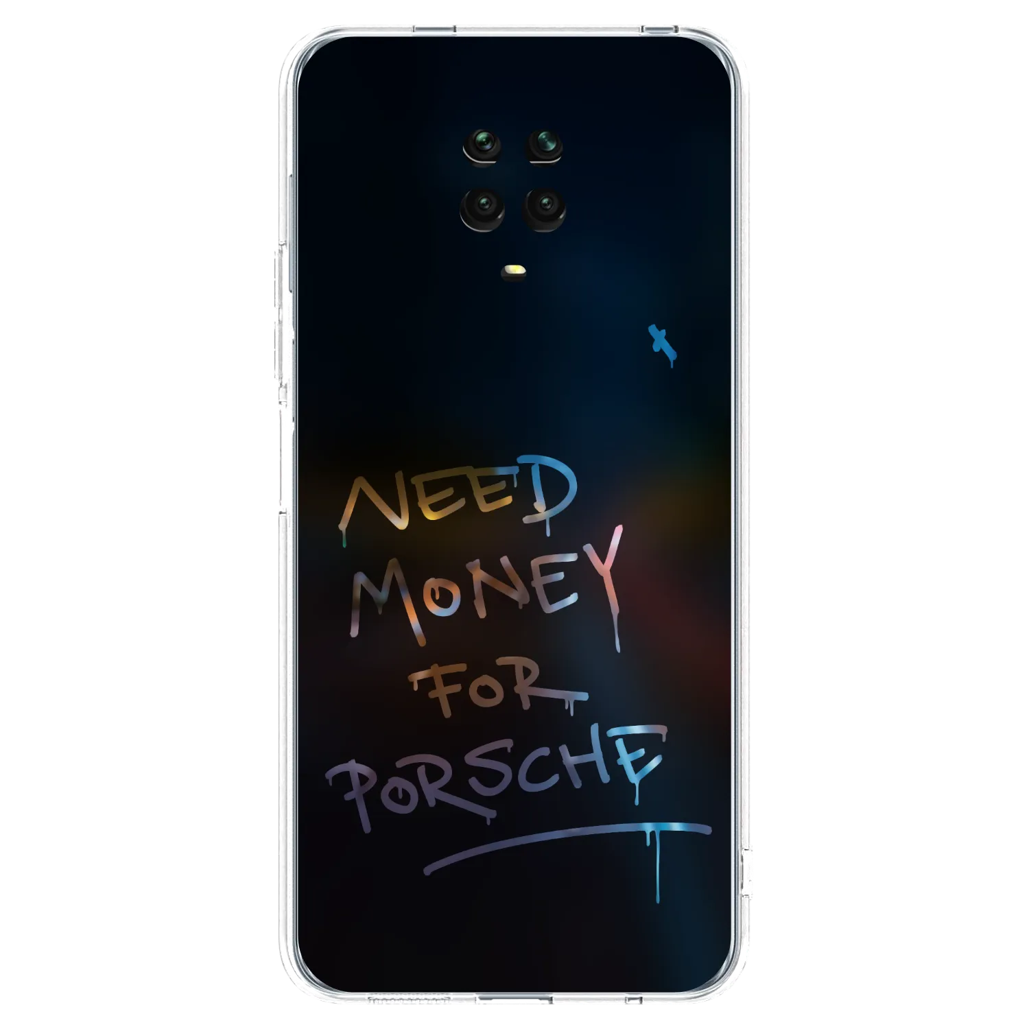 Picasee silikonový průhledný obal pro Xiaomi Redmi Note 9S - Neon Nights