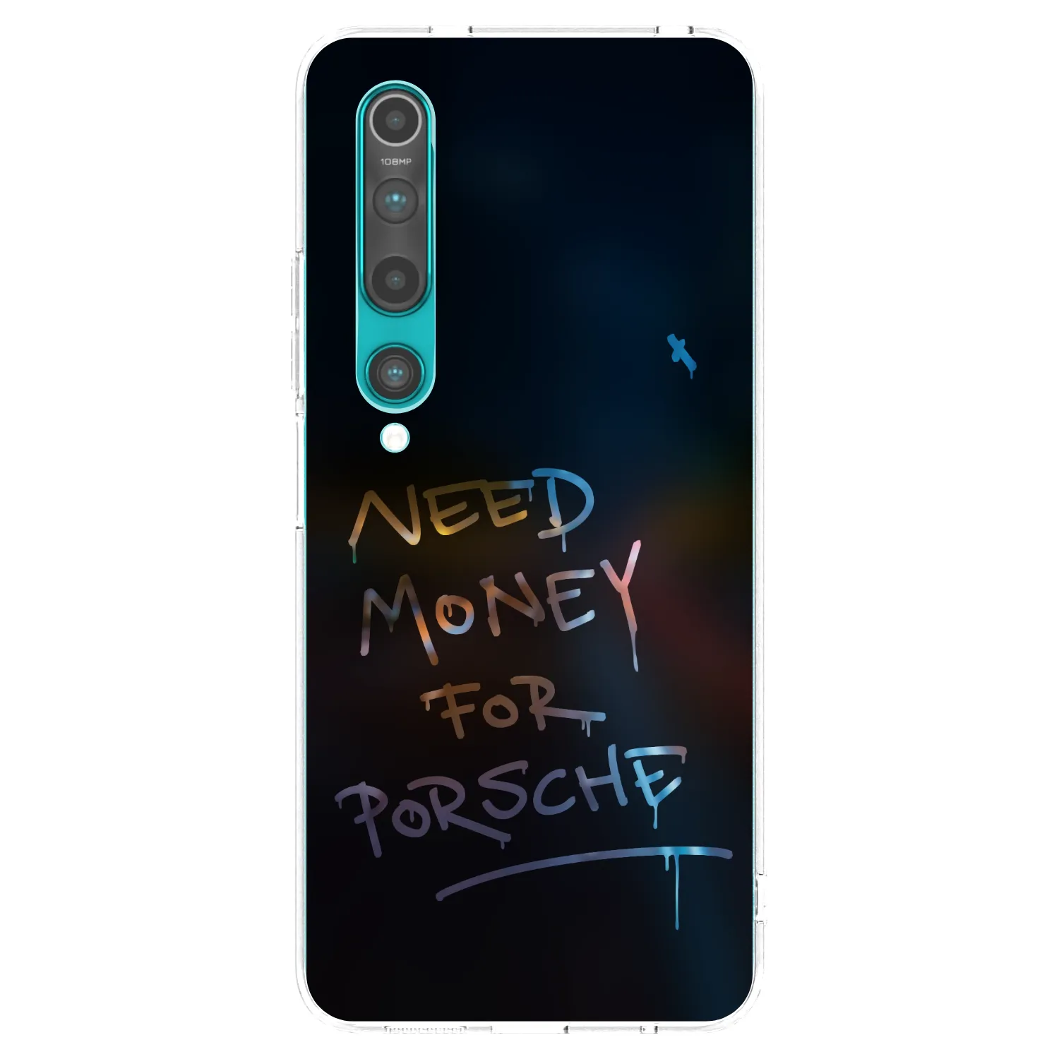 Picasee silikonový průhledný obal pro Xiaomi Mi 10 - Neon Nights
