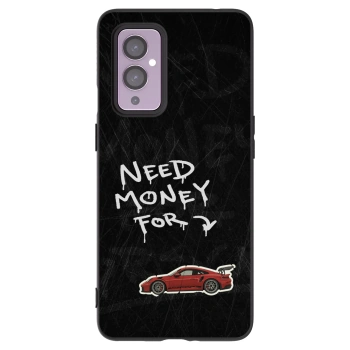 Picasee silikonový černý obal pro OnePlus 9 - Track Mode