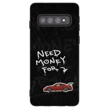 Picasee silikonový černý obal pro Samsung Galaxy S10 G973 - Track Mode