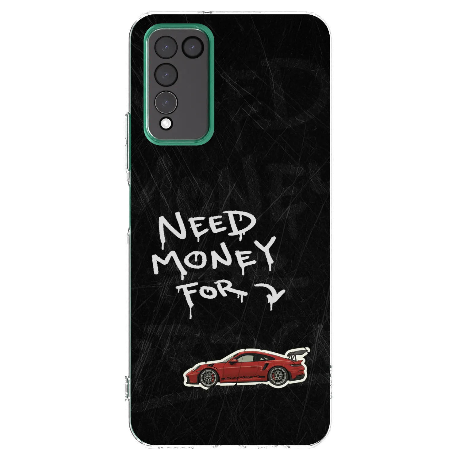 Picasee silikonový průhledný obal pro Honor 10X Lite - Track Mode