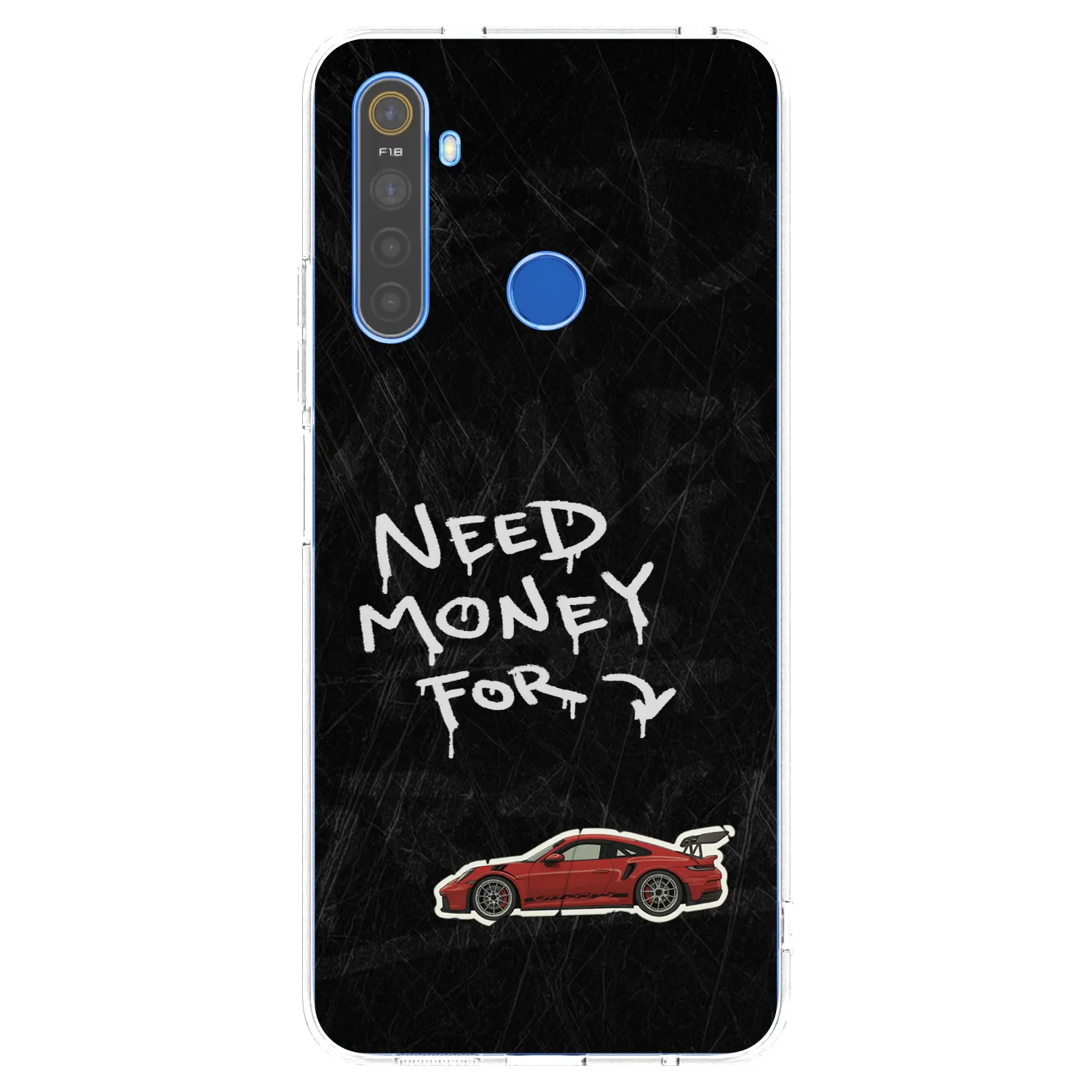 Picasee silikonový průhledný obal pro Realme 5 - Track Mode