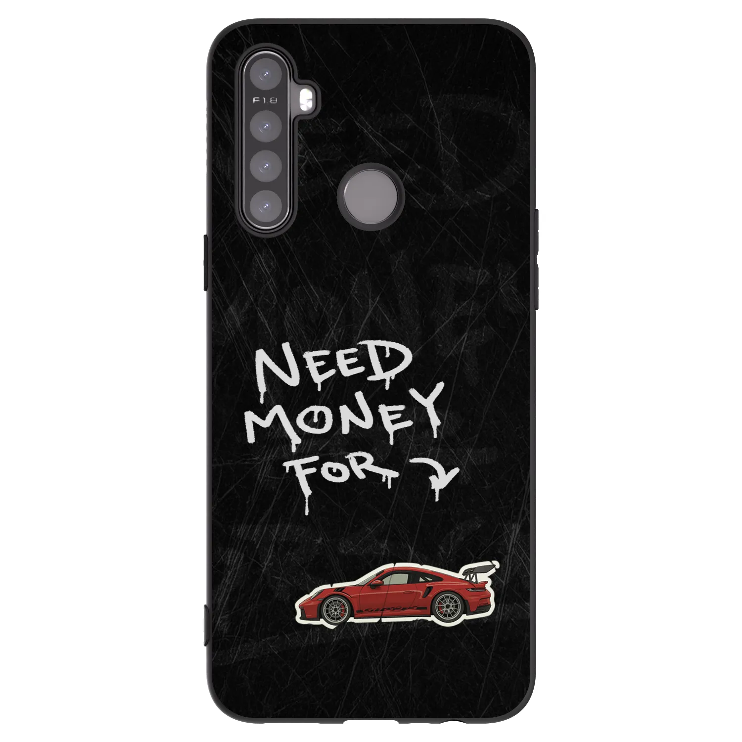 Picasee silikonový černý obal pro Realme 5 - Track Mode