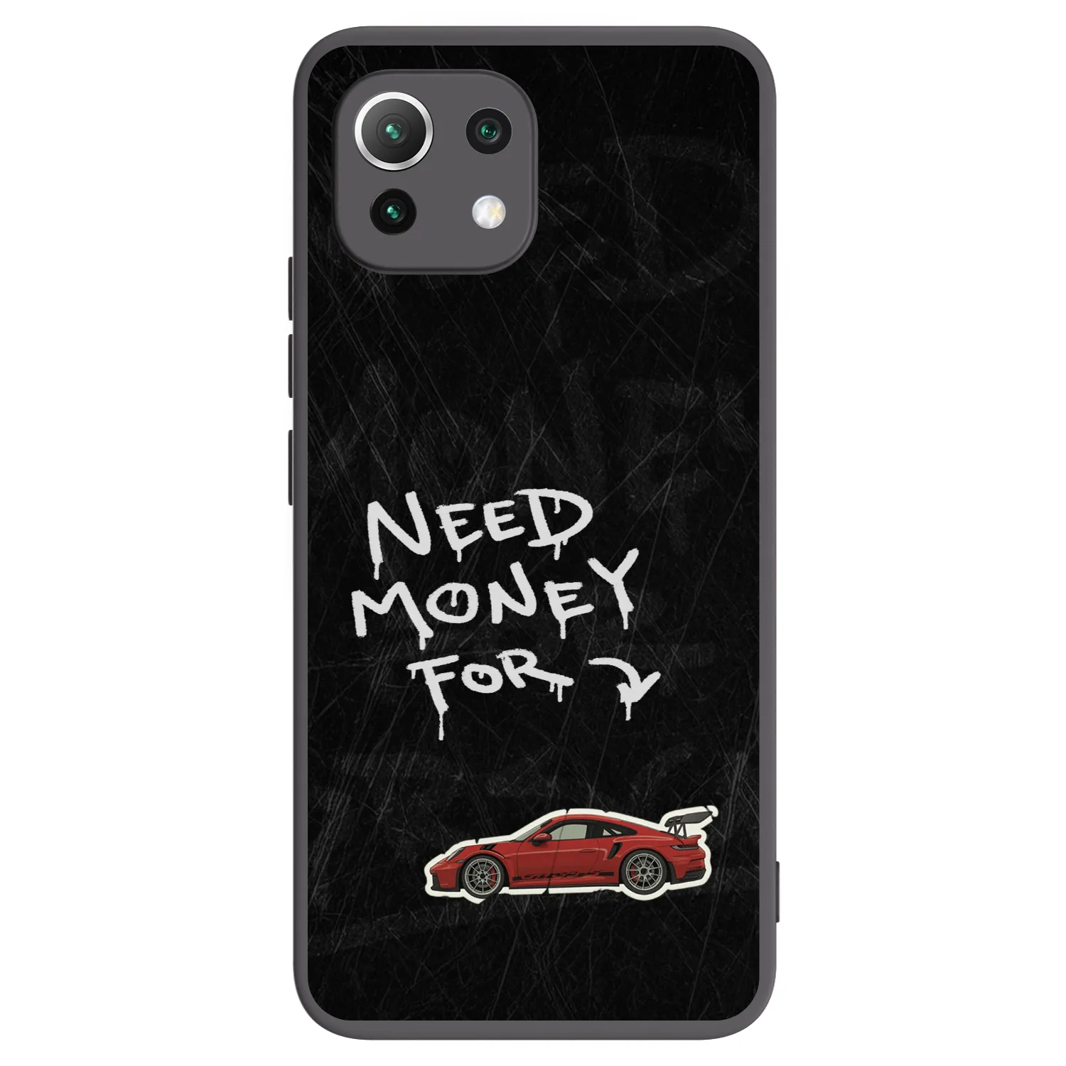 Picasee silikonový černý obal pro Xiaomi Mi 11 Lite - Track Mode