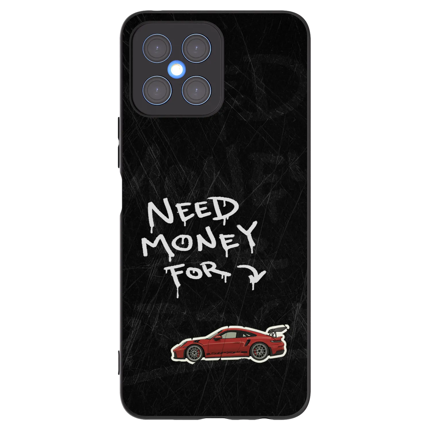 Picasee silikonový černý obal pro Honor X8 4G - Track Mode