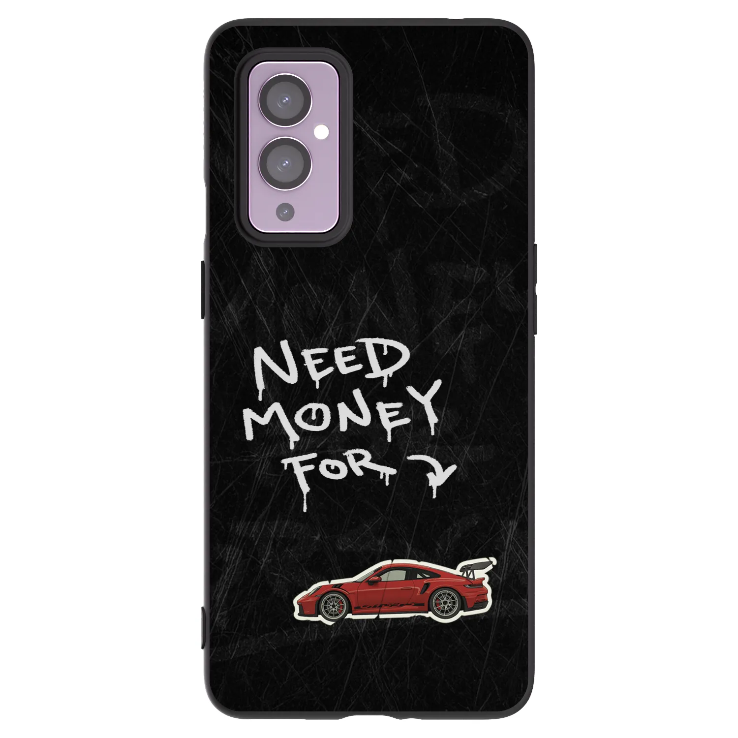 Picasee silikonový černý obal pro OnePlus 9 - Track Mode