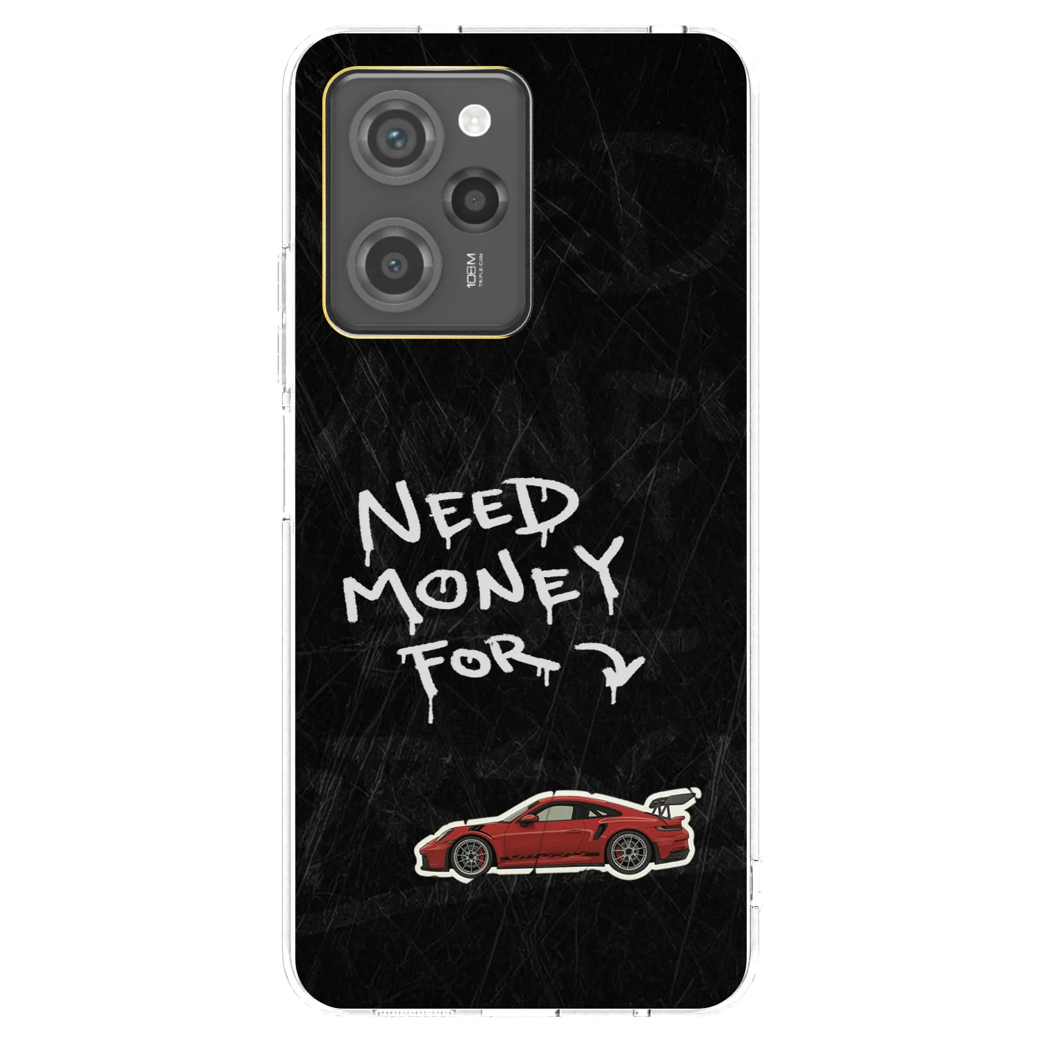 Picasee silikonový černý obal pro Xiaomi Poco X5 Pro - Track Mode