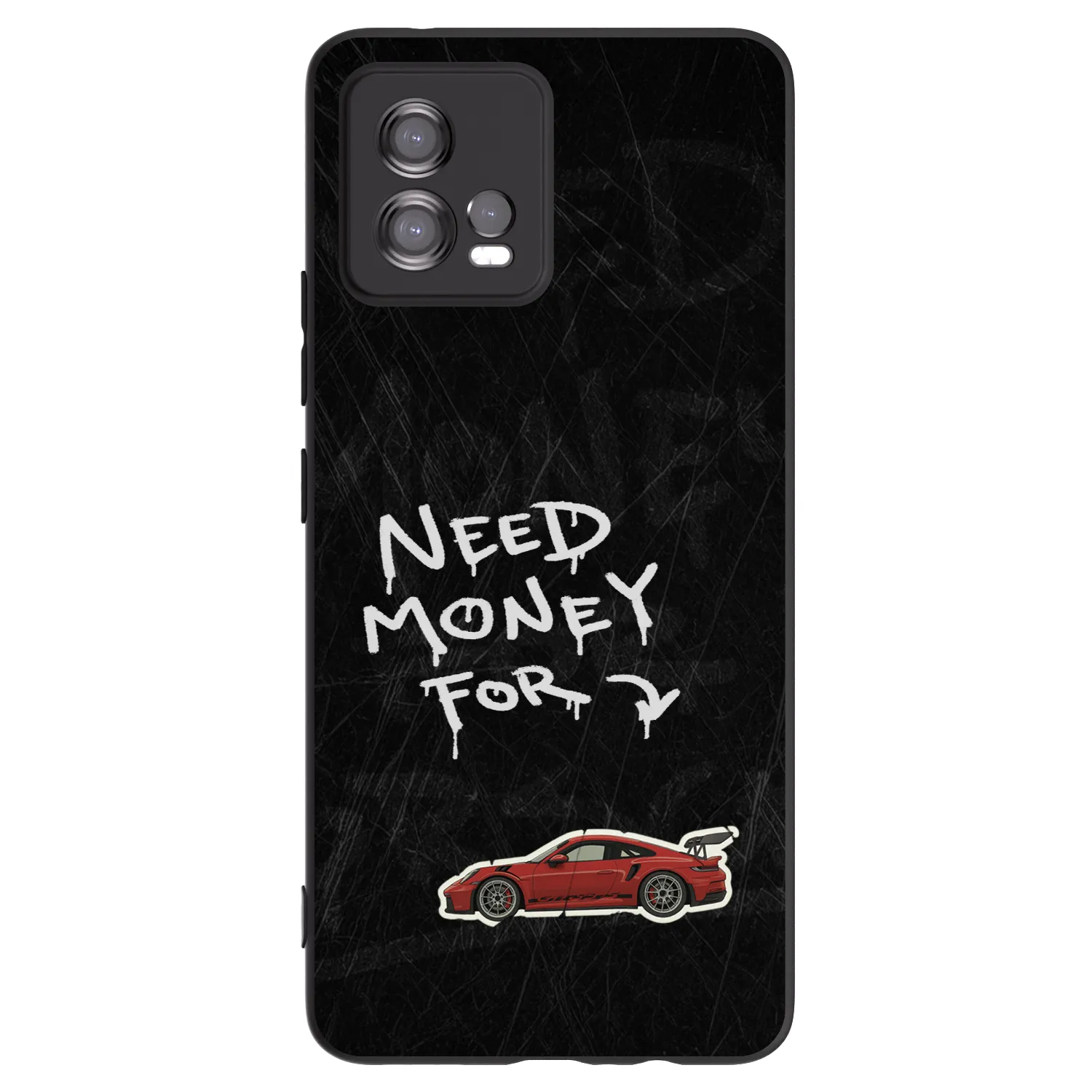 Picasee silikonový černý obal pro Motorola Moto G72 - Track Mode
