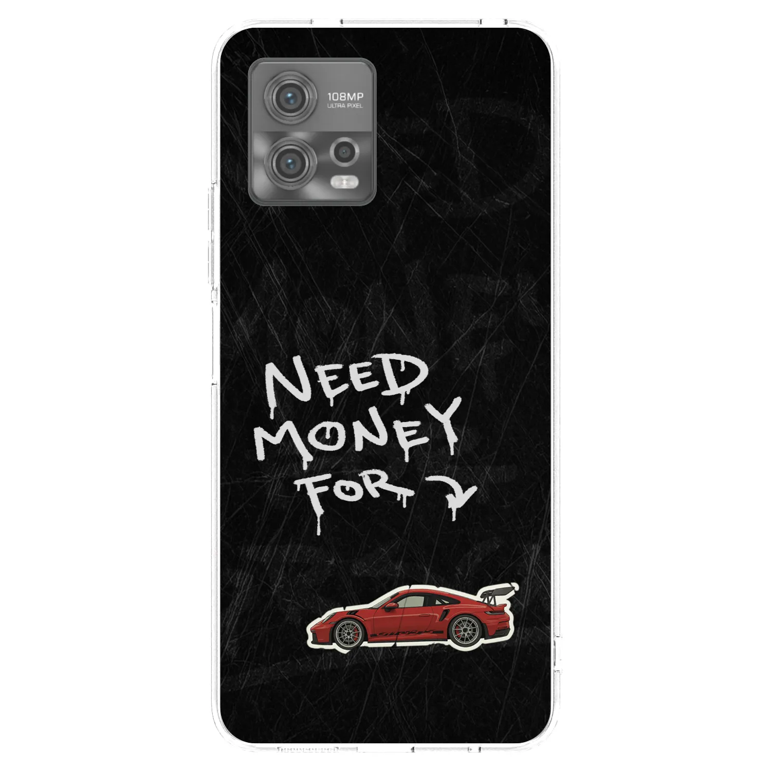 Picasee silikonový průhledný obal pro Motorola Moto G72 - Track Mode