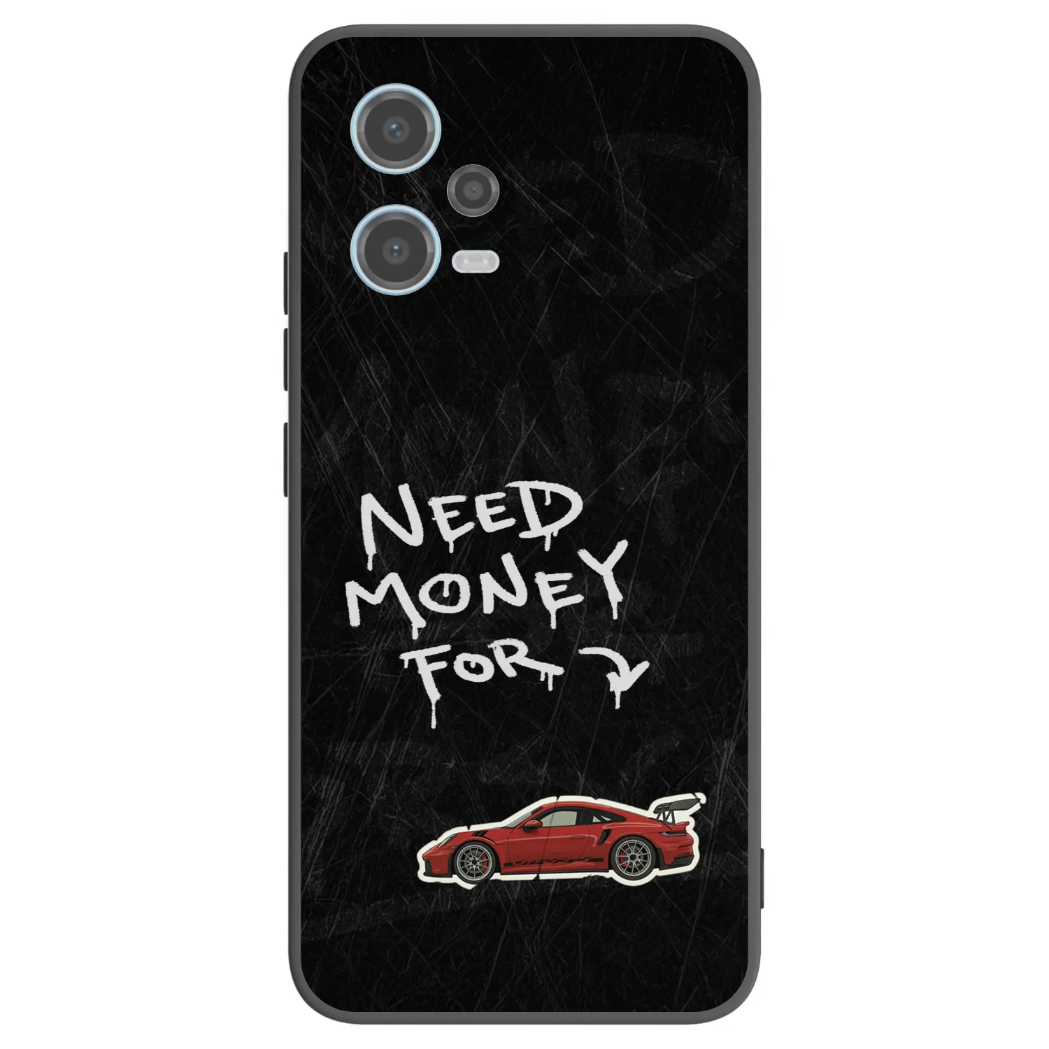 Picasee silikonový černý obal pro Xiaomi Redmi Note 12 5G - Track Mode
