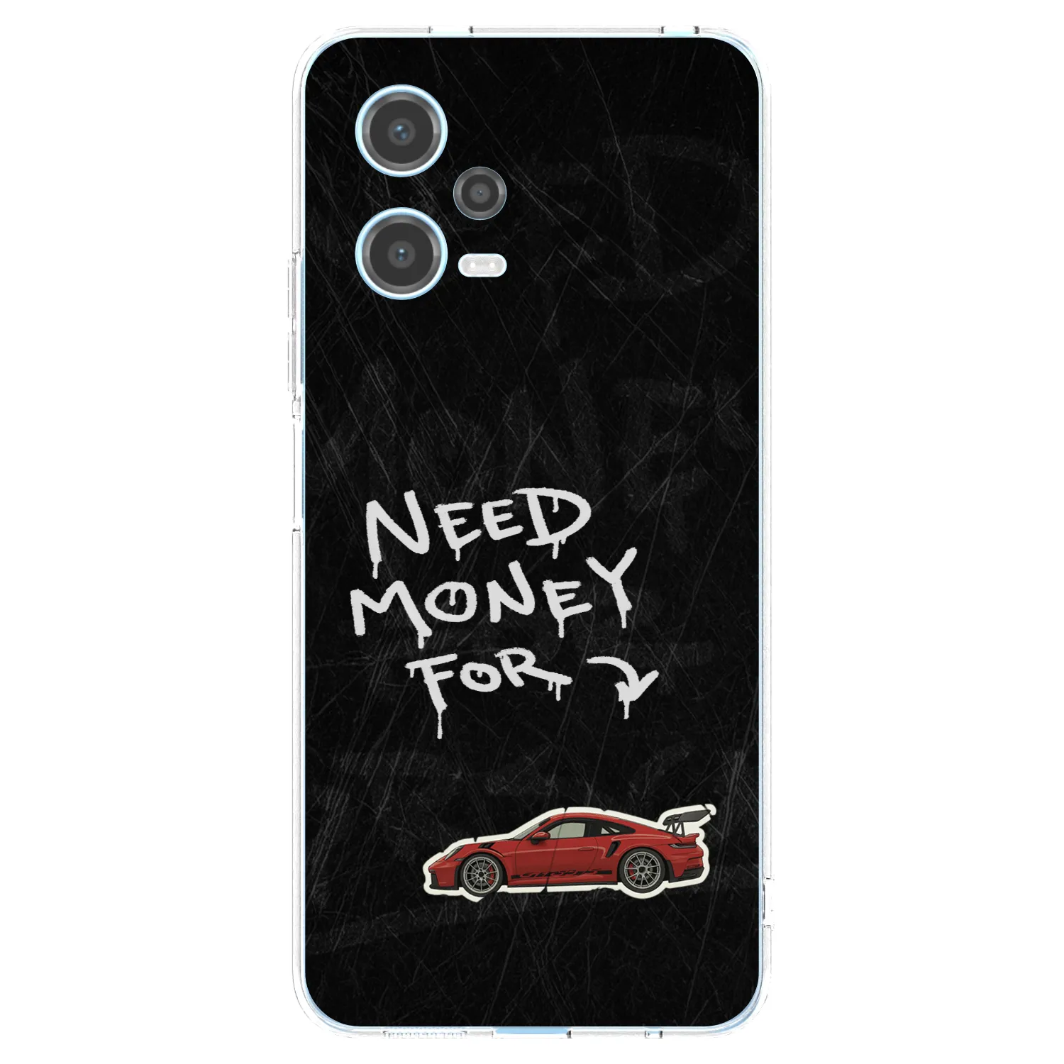 Picasee silikonový průhledný obal pro Xiaomi Redmi Note 12 5G - Track Mode