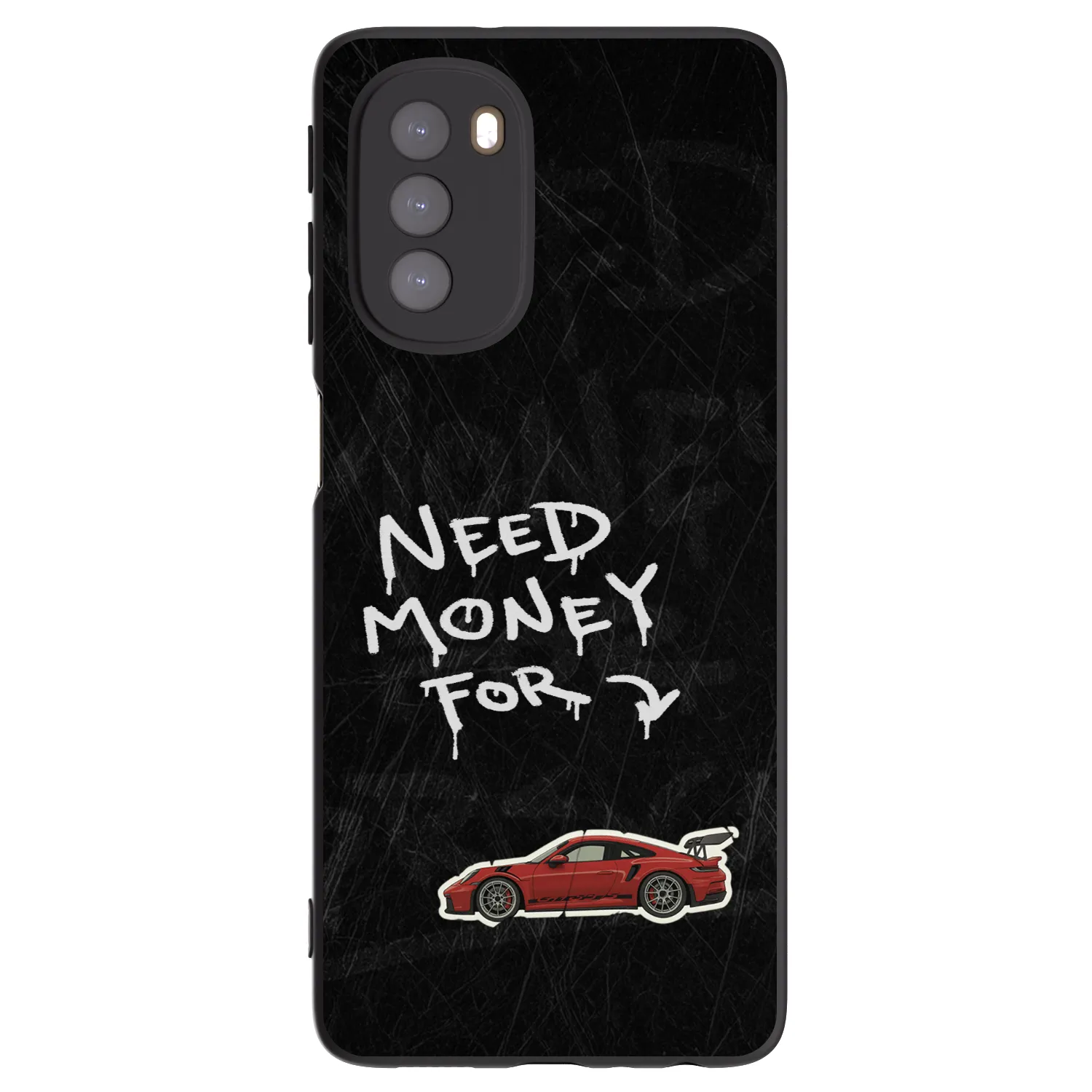 Picasee silikonový černý obal pro Motorola Moto G51 - Track Mode