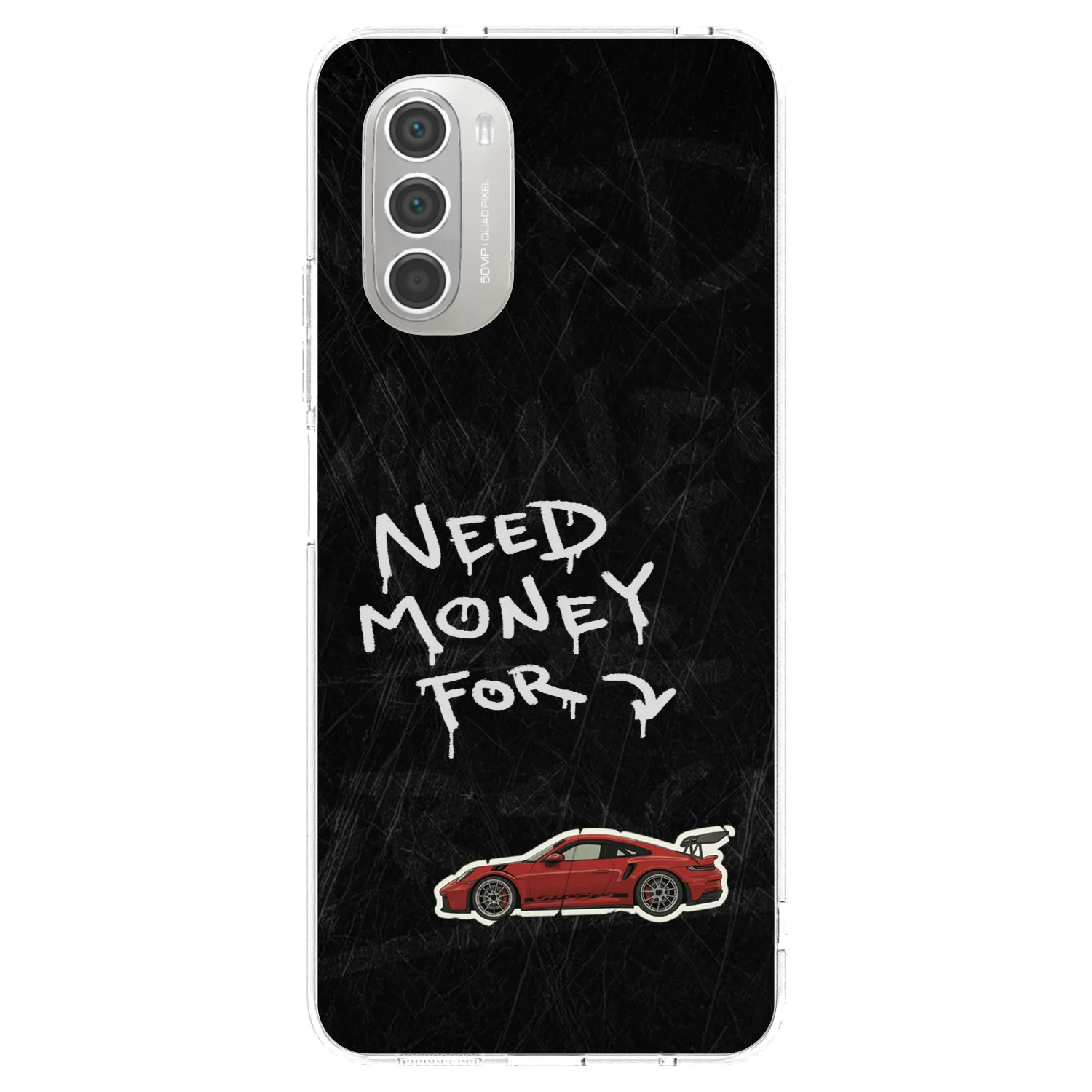 Picasee silikonový průhledný obal pro Motorola Moto G51 - Track Mode
